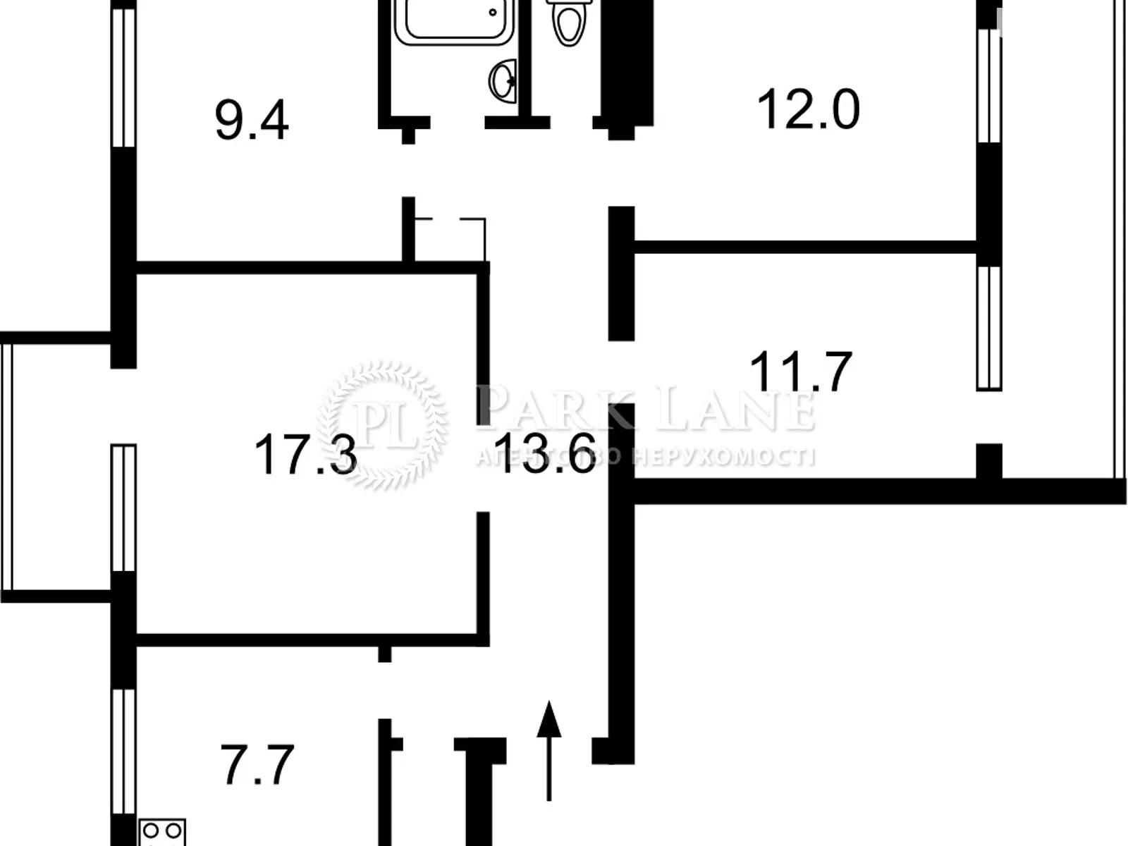 Продается 4-комнатная квартира 80 кв. м в Киеве, ул. Верховинная, 18