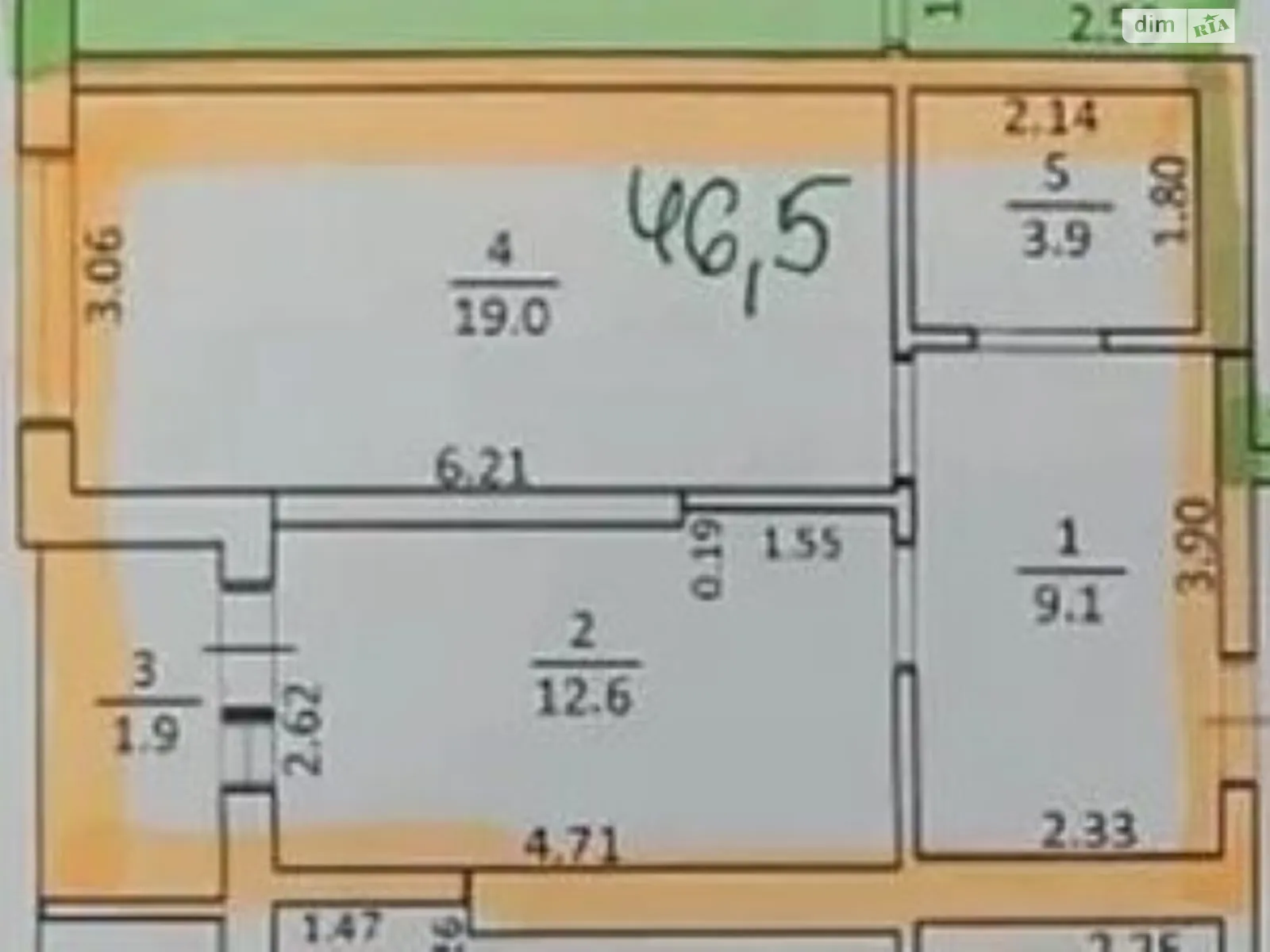 Продается 1-комнатная квартира 46.5 кв. м в Львове, ул. Щирецкая, 30