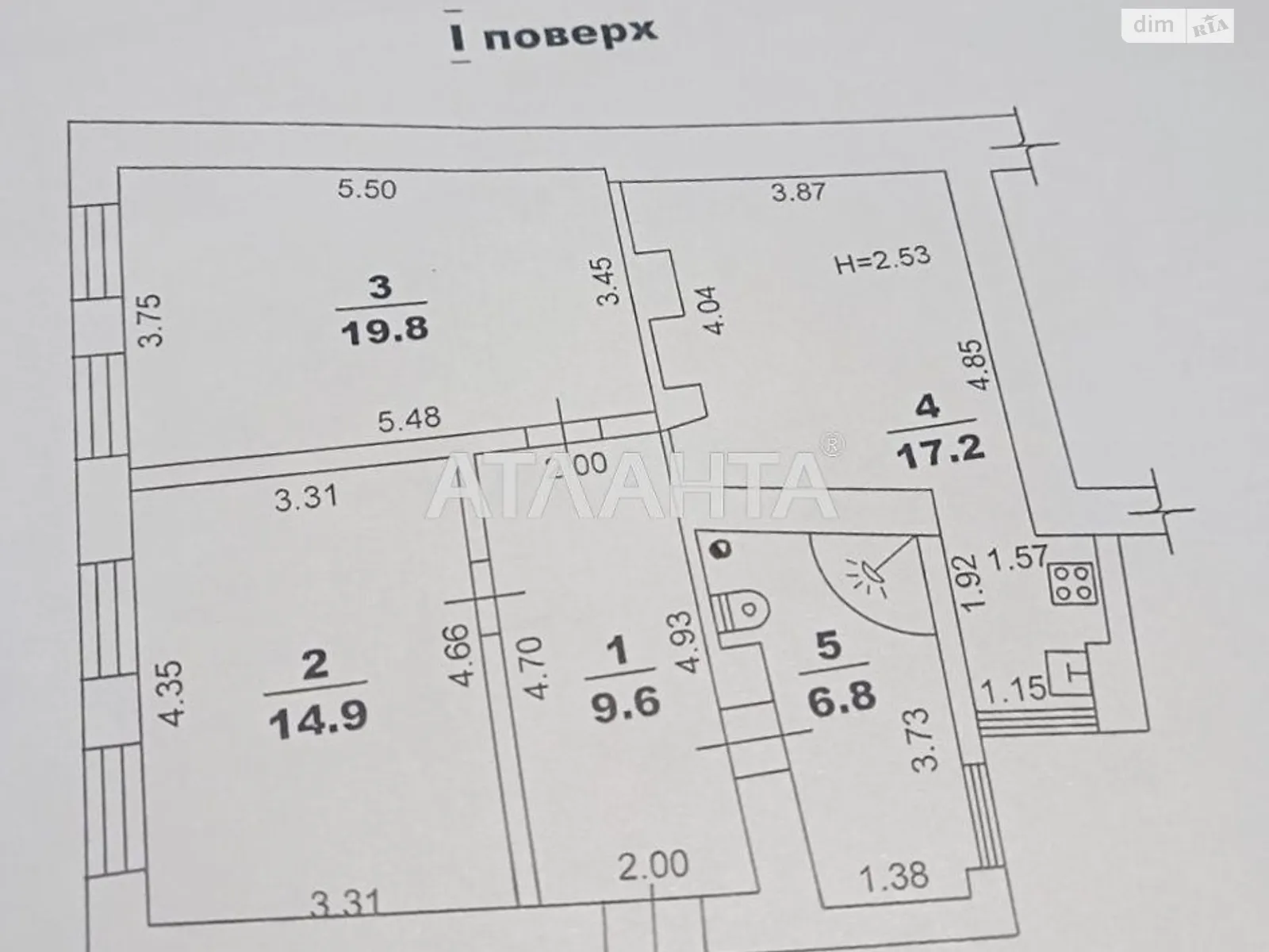 Продается 2-комнатная квартира 68.3 кв. м в Одессе, ул. Ризовская - фото 1