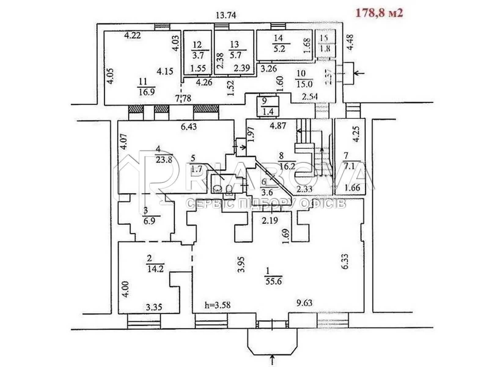 Сдается в аренду объект сферы услуг 212.5 кв. м в 1-этажном здании - фото 2