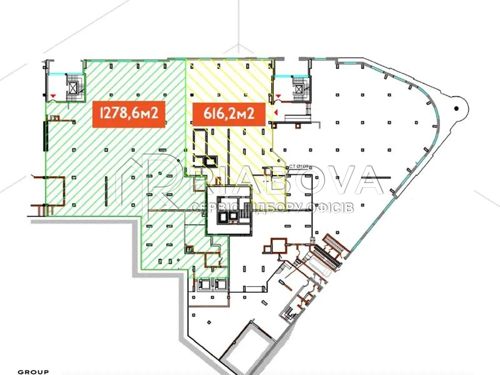 Сдается в аренду офис 616.2 кв. м в бизнес-центре, цена: 8010 $