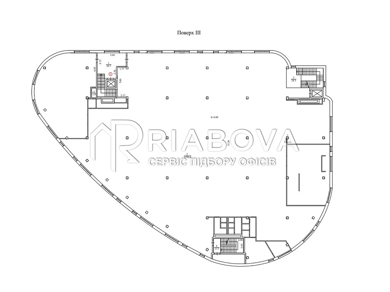 Здається в оренду офіс 1799.4 кв. м в бізнес-центрі - фото 3