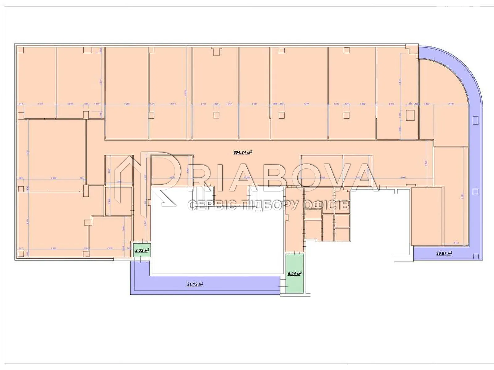 Здається в оренду офіс 804.2 кв. м в бізнес-центрі - фото 3