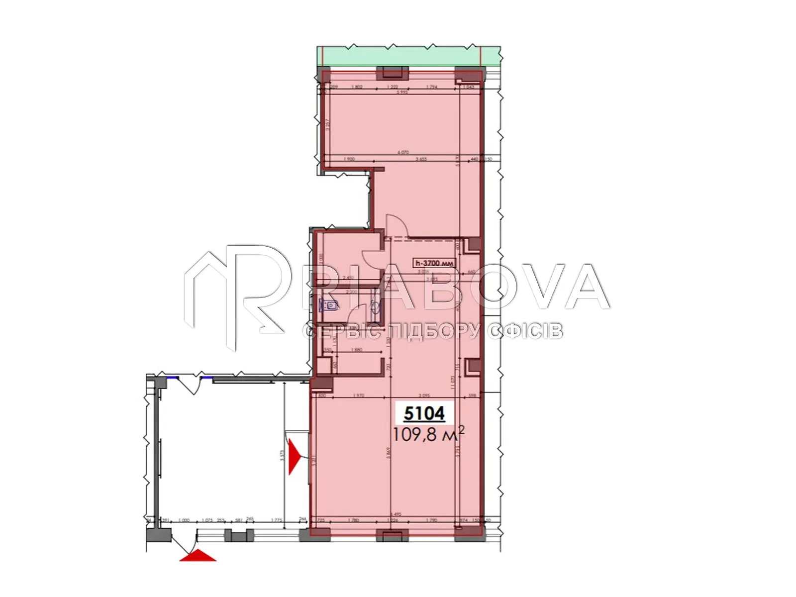 Сдается в аренду офис 109.8 кв. м в бизнес-центре - фото 3