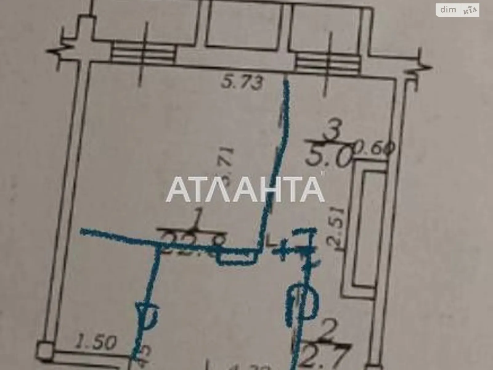 Продается 1-комнатная квартира 32 кв. м в Фонтанке, ул. Грецкая, 2