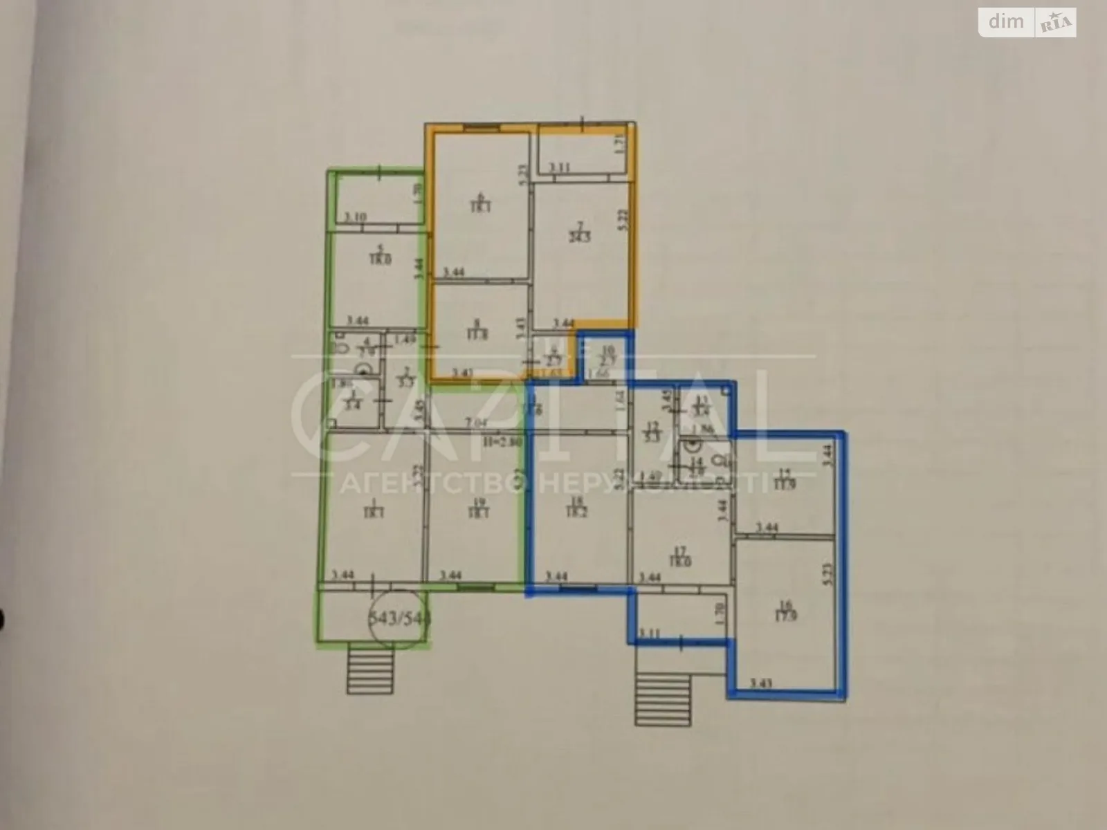 Продается помещения свободного назначения 215 кв. м в 25-этажном здании - фото 3