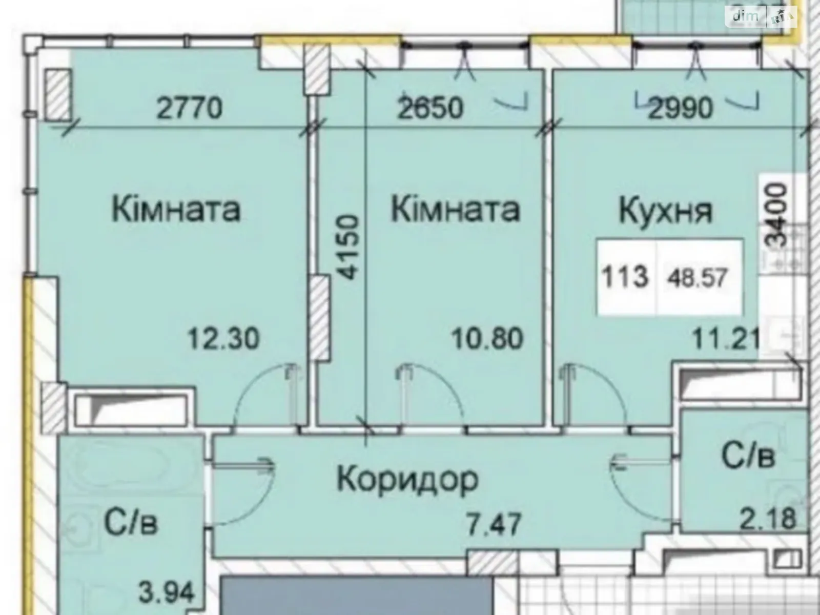 Продается 2-комнатная квартира 50 кв. м в Одессе, ул. Академика Сахарова