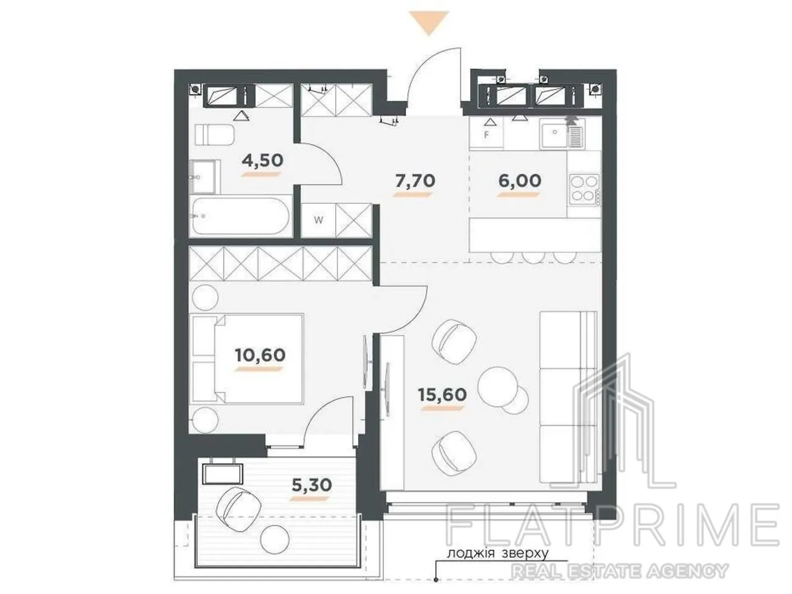 Продается 1-комнатная квартира 49 кв. м в Киеве, ул. Драгоманова, 31