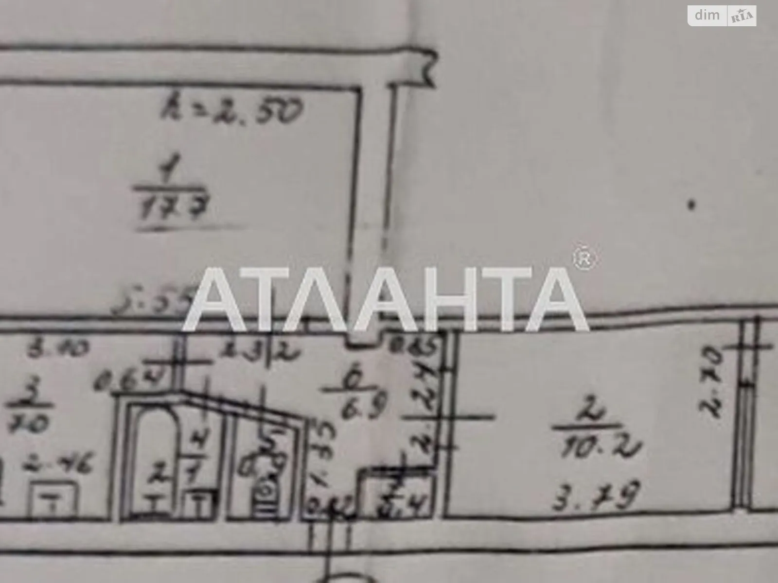 Продається 2-кімнатна квартира 48.2 кв. м у Одесі, вул. Армійська