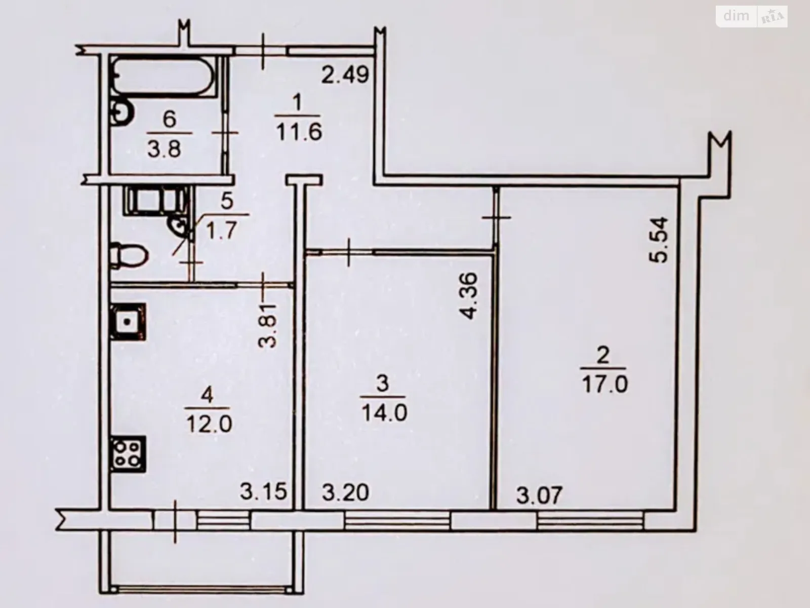 Продается 2-комнатная квартира 64 кв. м в Киеве, ул. Софии Русовой, 7Г