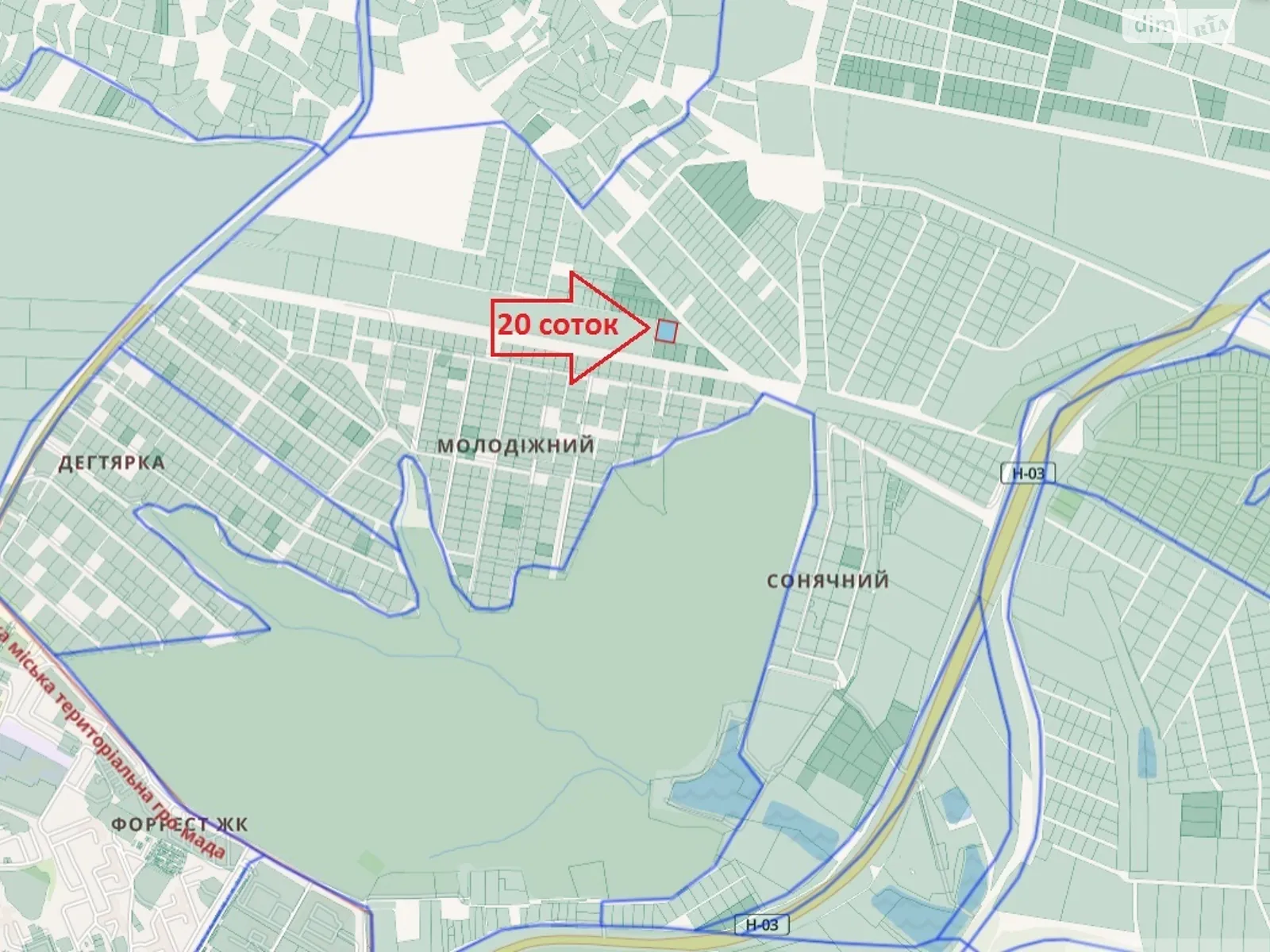 Продается земельный участок 20 соток в Хмельницкой области, ул. Полевая - фото 1