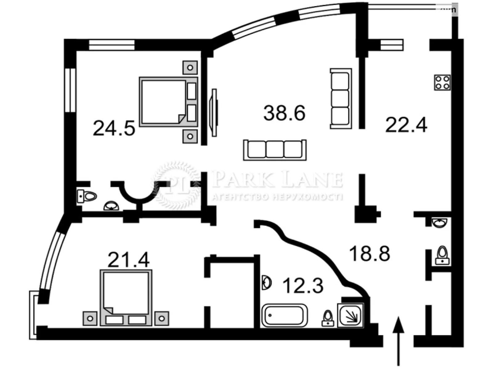 Продается 4-комнатная квартира 110 кв. м в Киеве, пер. Панаса Мирного