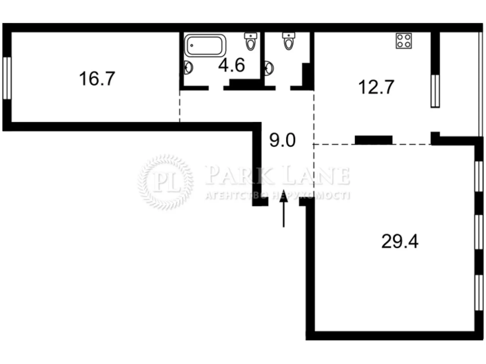 Продается 2-комнатная квартира 76.4 кв. м в Киеве, ул. Кириловская(Фрунзе) - фото 1