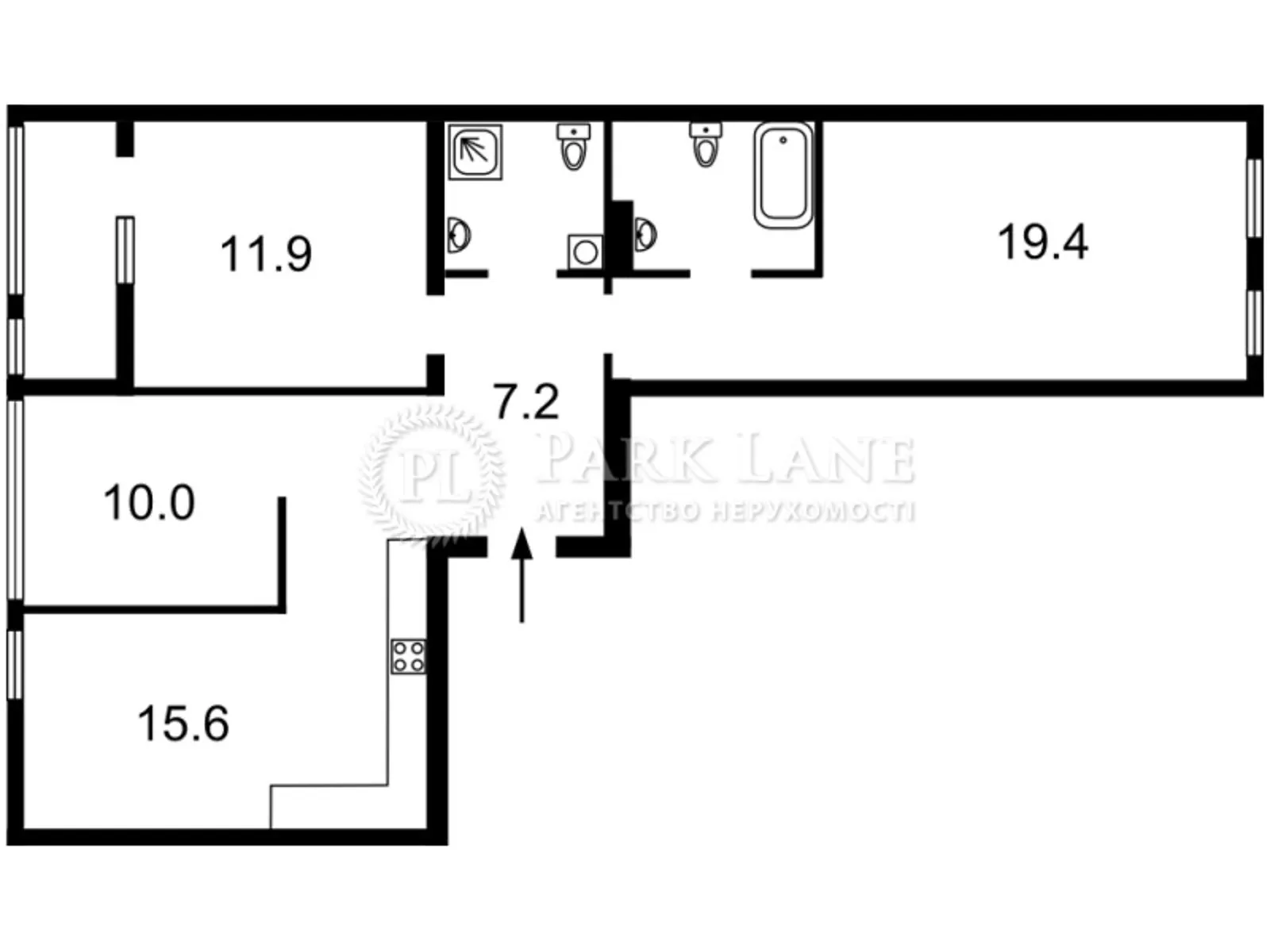 Продается 3-комнатная квартира 74.5 кв. м в Киеве, ул. Юрия Липы, 6