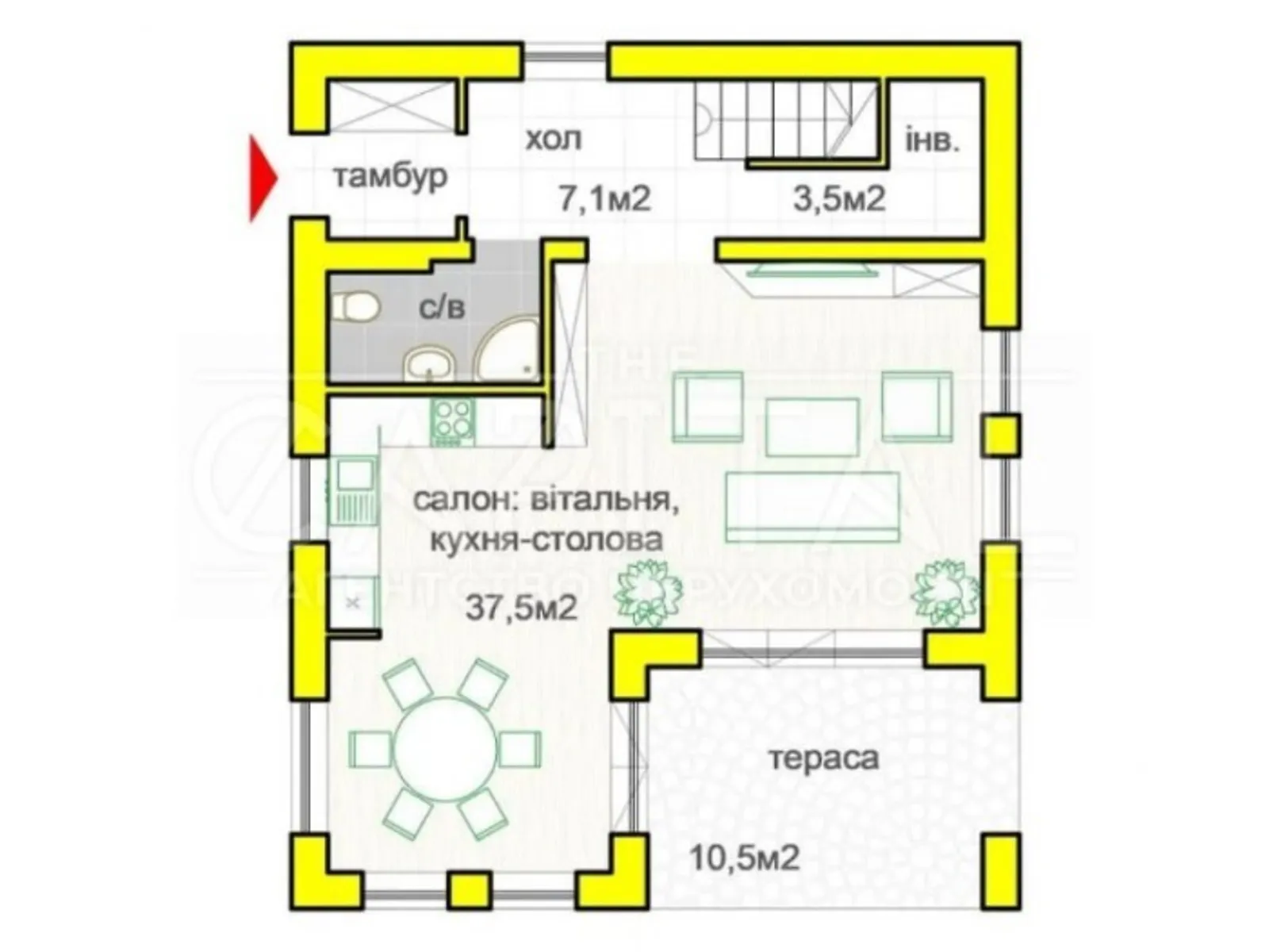 Продається будинок 2 поверховий 116 кв. м з терасою, цена: 100000 $