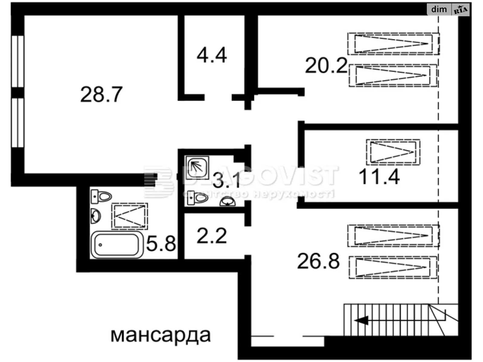 Сдается в аренду 6-комнатная квартира 268 кв. м в Киеве - фото 3