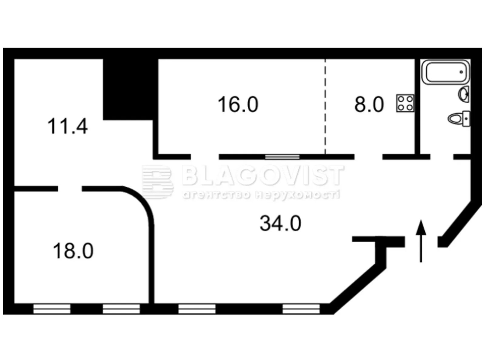 Продается 3-комнатная квартира 93.5 кв. м в Киеве, ул. Сечевых Стрельцов, 10