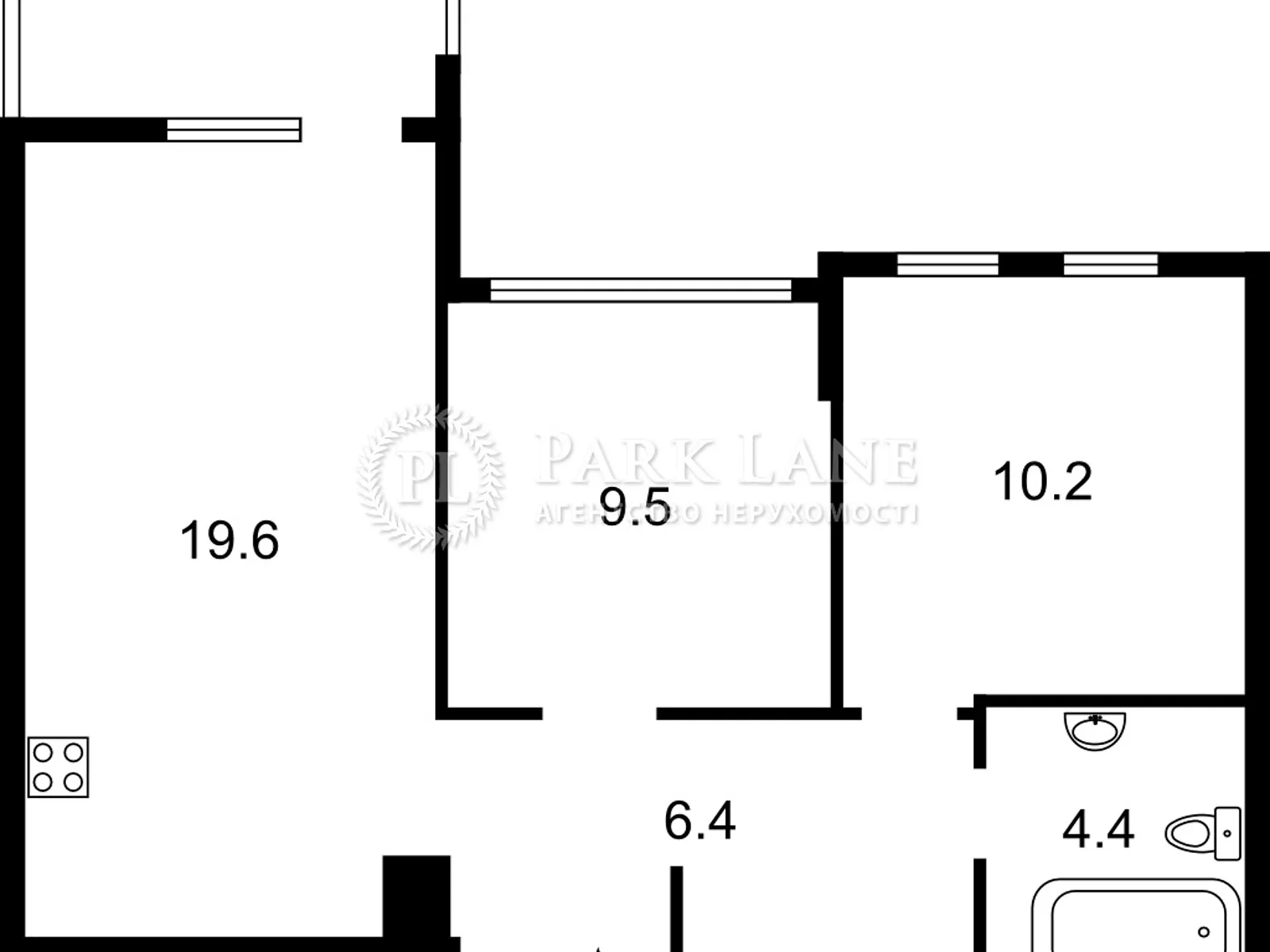 Продается 2-комнатная квартира 55.2 кв. м в Киеве, ул. Салютная, 2/1 - фото 1