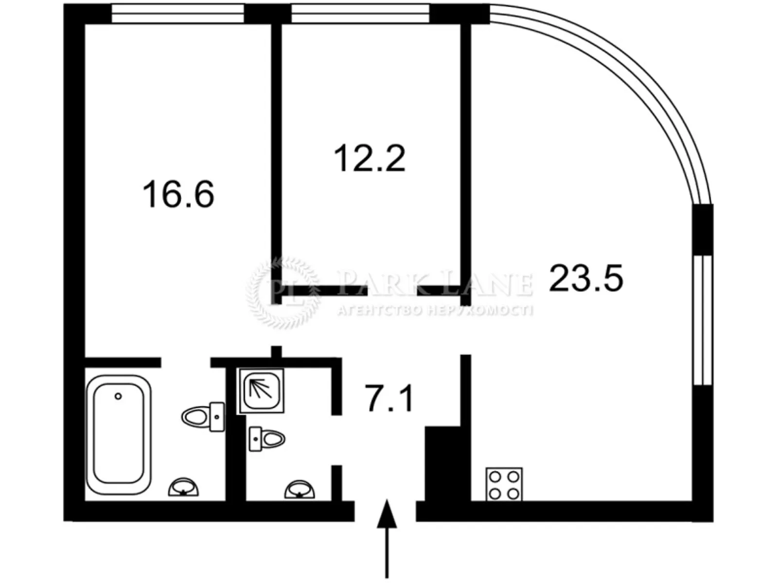 Продается 2-комнатная квартира 68 кв. м в Киеве, пер. Ужгородский, 4/1 - фото 1