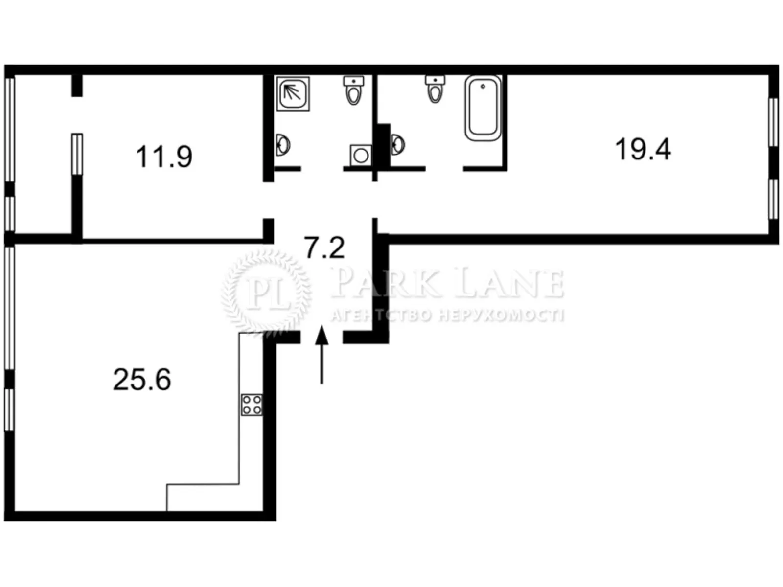 Продается 2-комнатная квартира 74.5 кв. м в Киеве, ул. Юрия Липы, 6