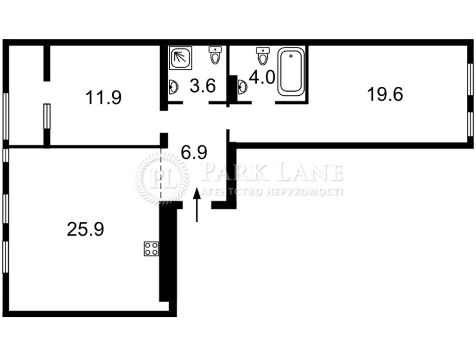 Продается 3-комнатная квартира 74.6 кв. м в Киеве, ул. Юрия Липы, 6