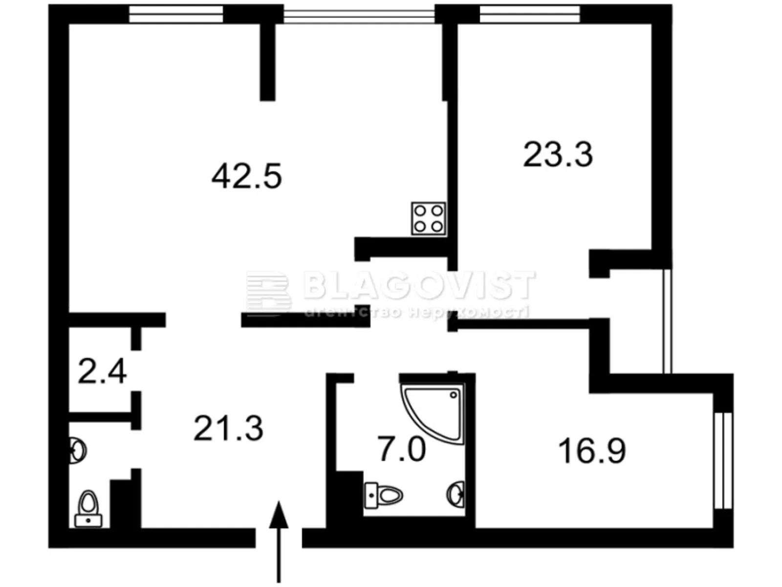 Продается 3-комнатная квартира 118 кв. м в Киеве, ул. Татьянинская(Леваневского), 6