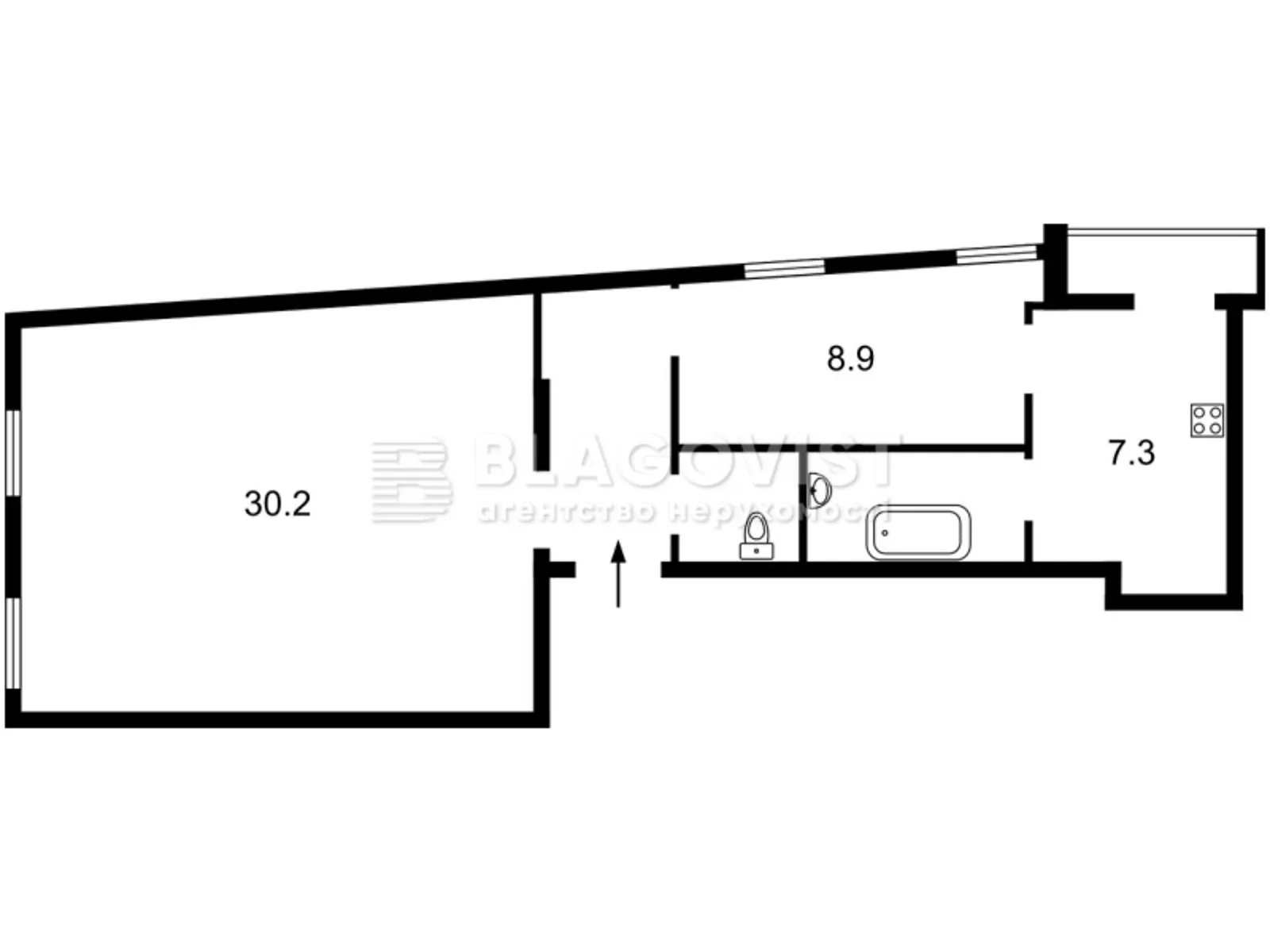 Продается 2-комнатная квартира 60 кв. м в Киеве, ул. Предславинская, 24 - фото 1