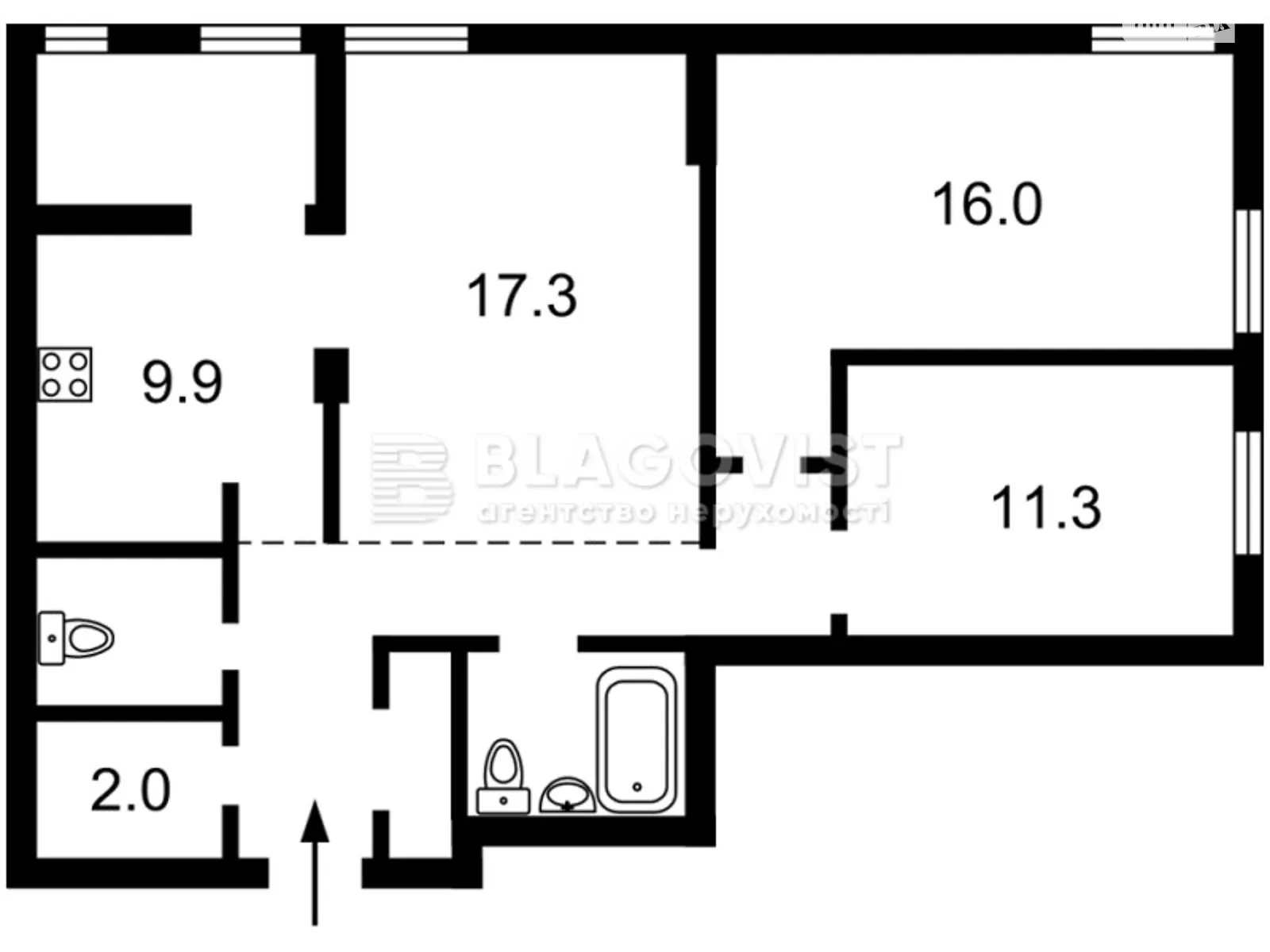 Продается 2-комнатная квартира 77.4 кв. м в Киеве, ул. Регенераторная - фото 1