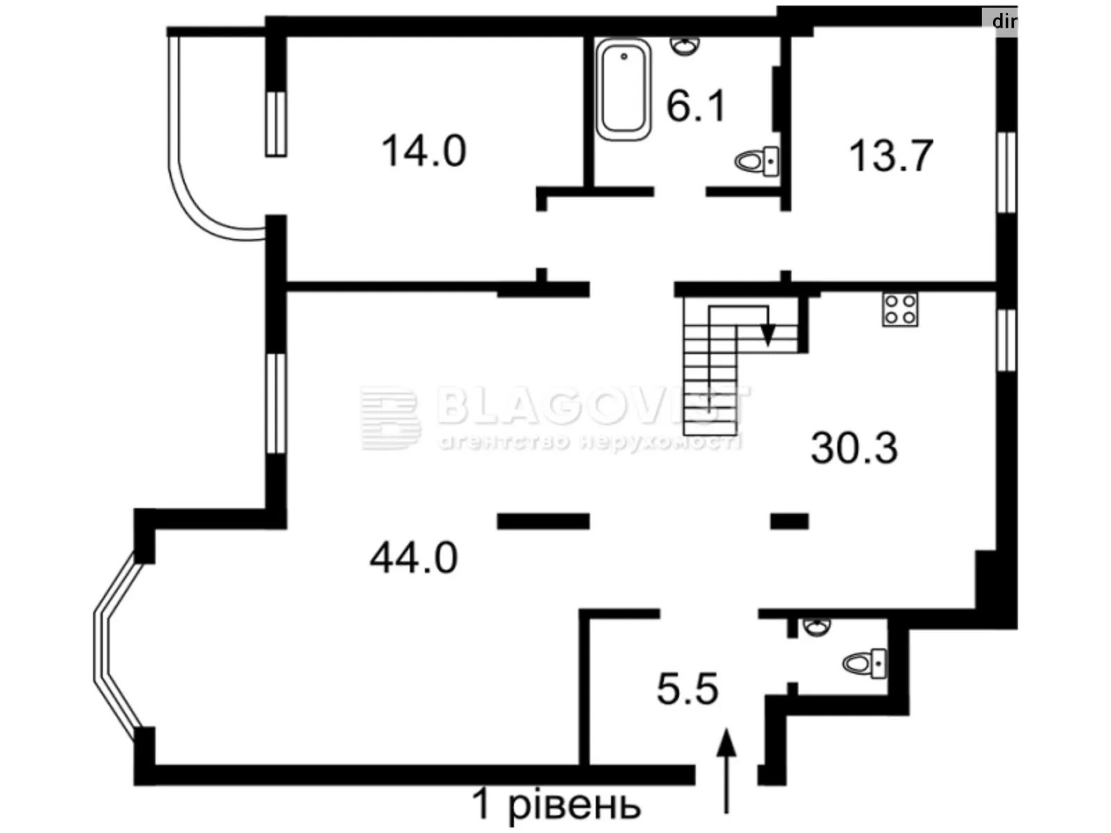 Продается 5-комнатная квартира 210 кв. м в Киеве, пер. Лабораторный, 6 - фото 1