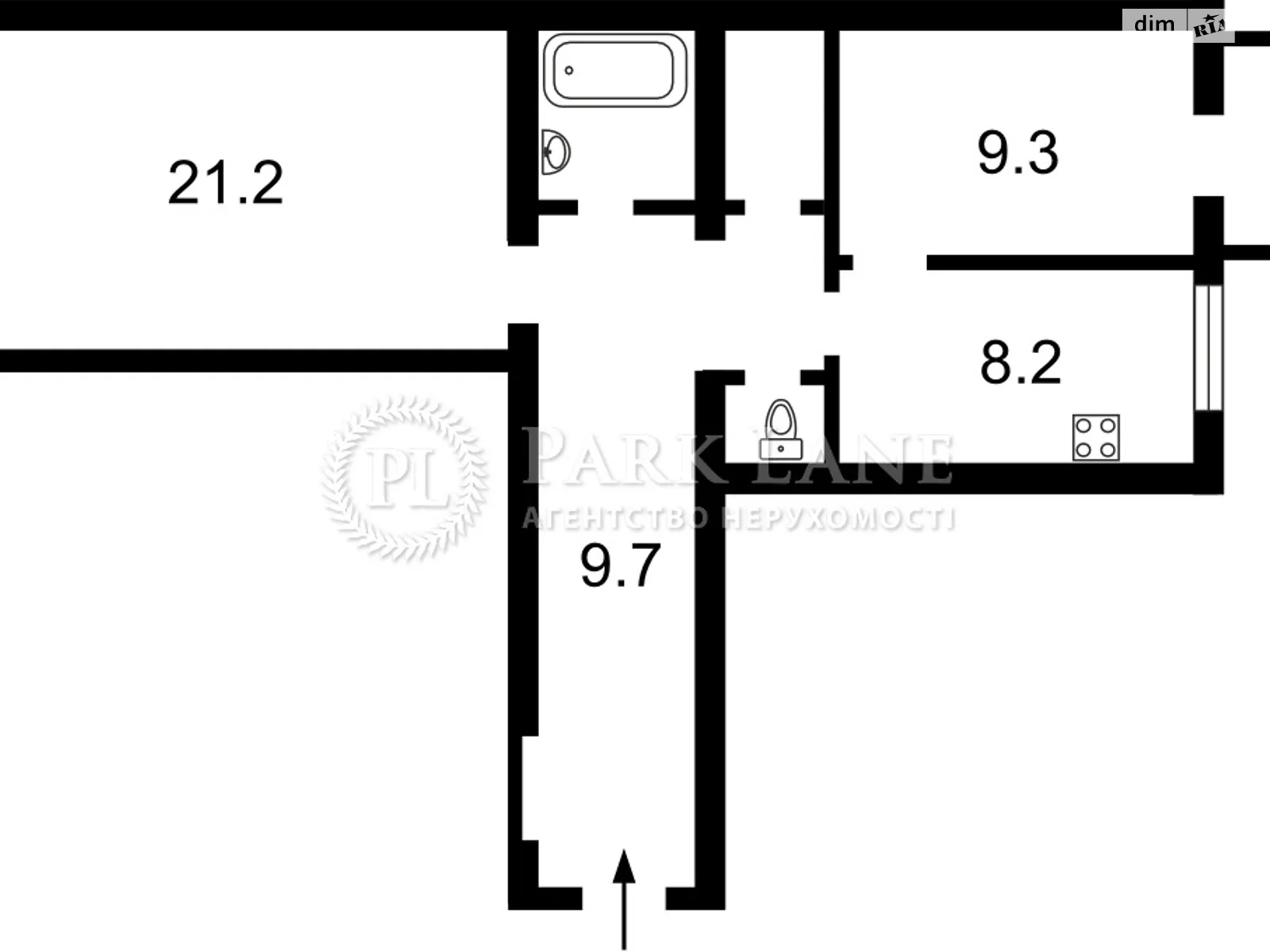 Продается 2-комнатная квартира 54 кв. м в Киеве, ул. Спасская, 8А