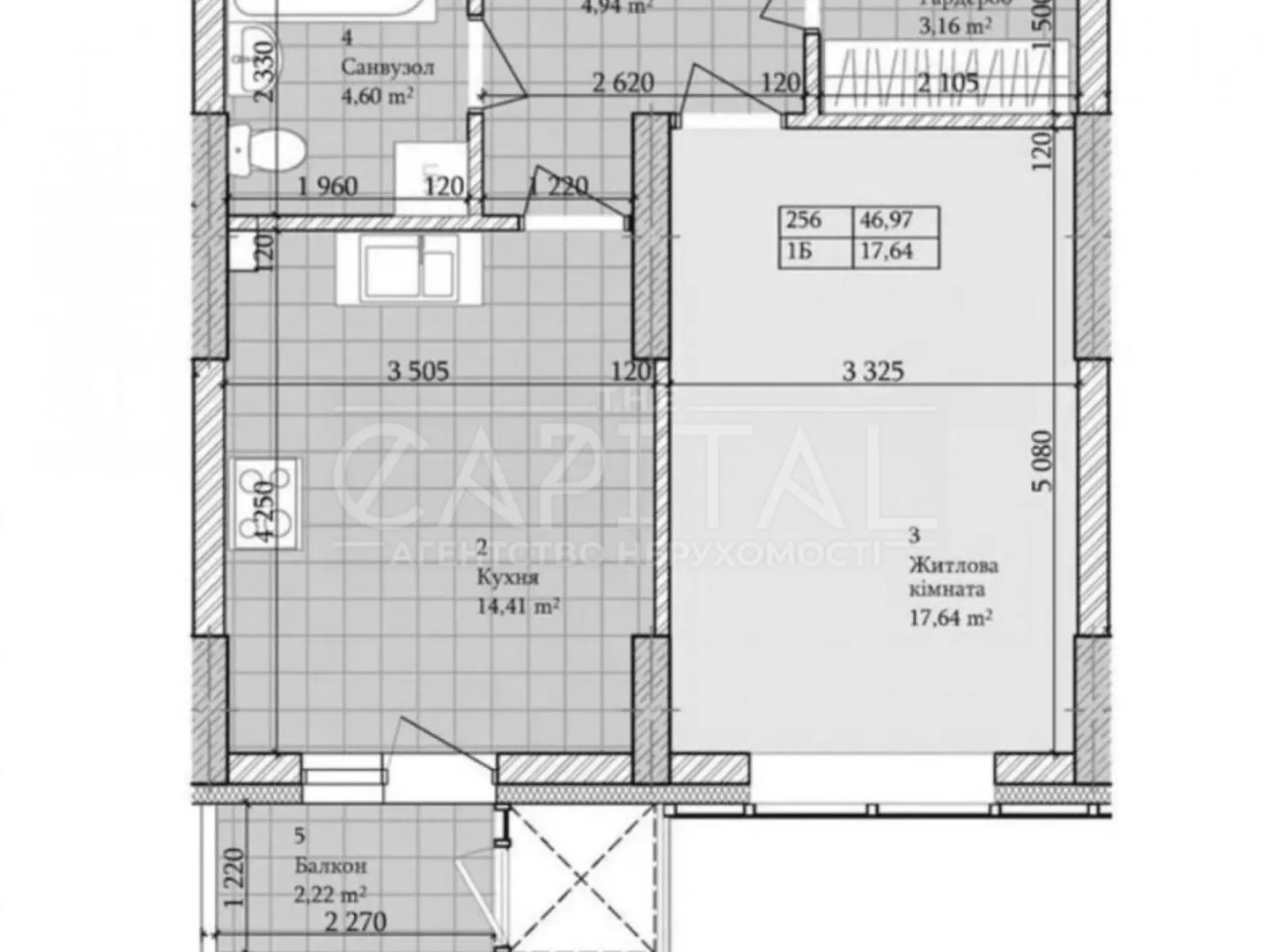 Продается 1-комнатная квартира 46 кв. м в Киеве, ул. Загоровская(Багговутовская), 17-21