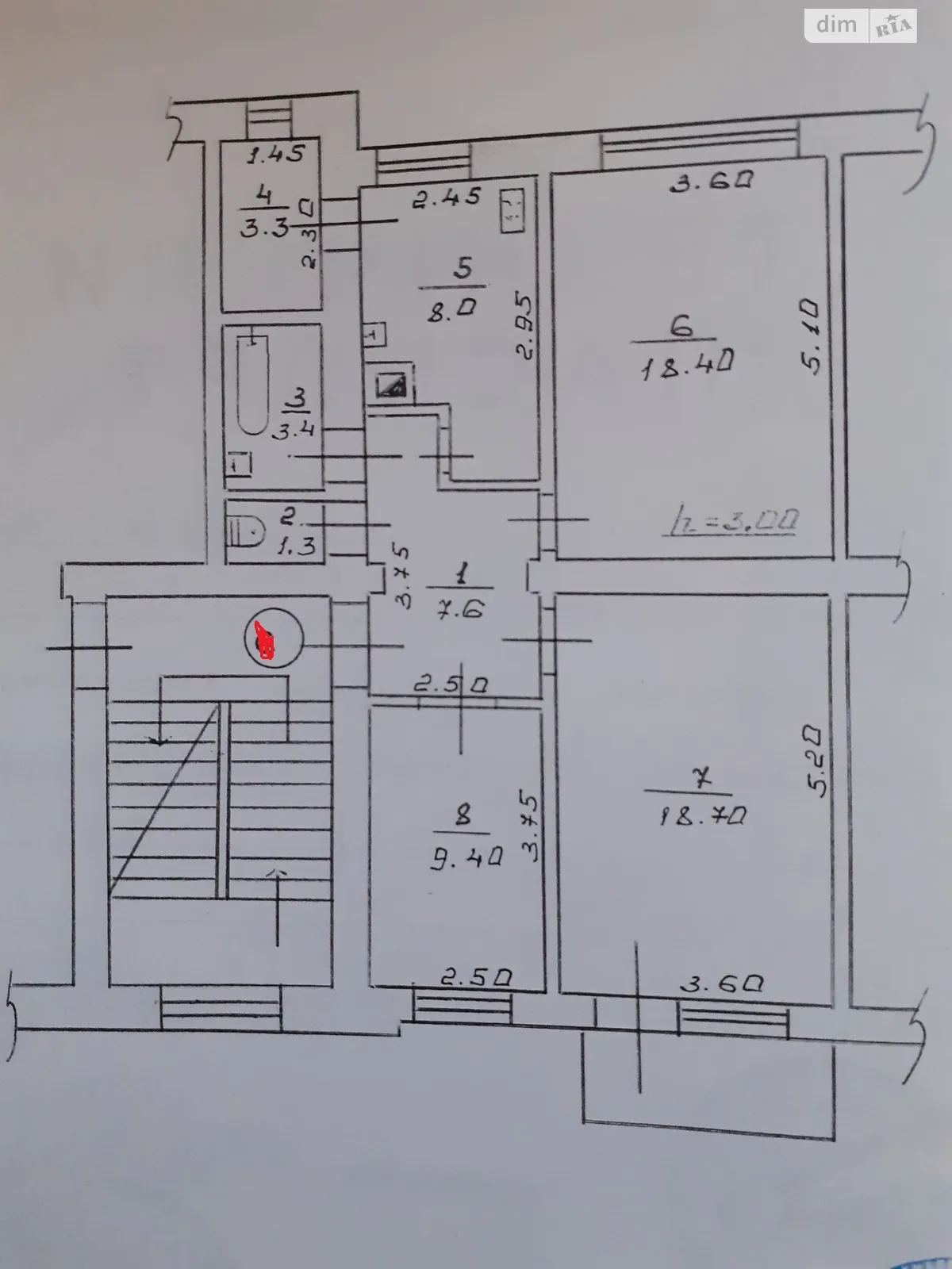 Продается 3-комнатная квартира 72 кв. м в Хмельницком, цена: 20000 $