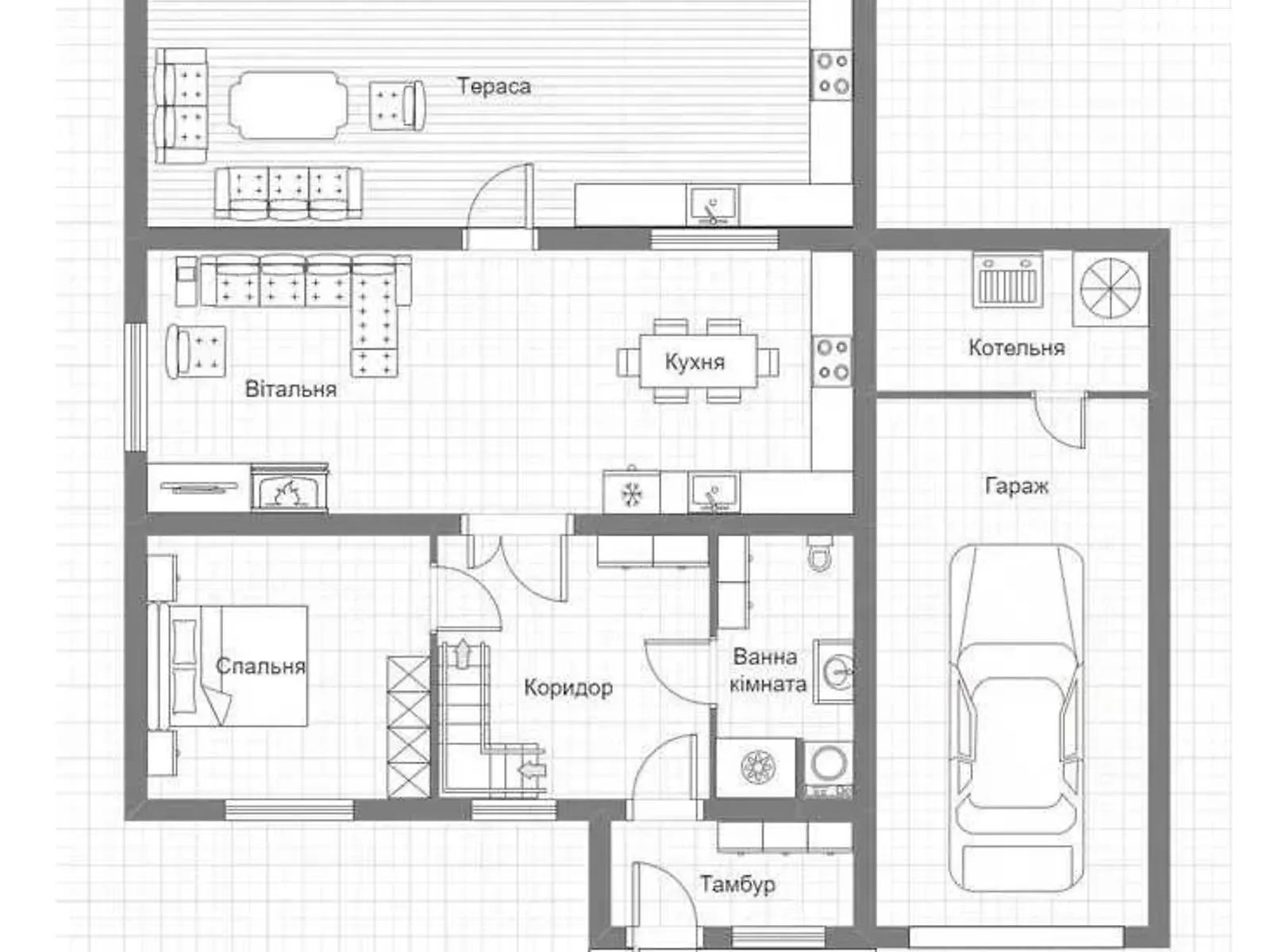 Продается дом на 2 этажа 226 кв. м с террасой, цена: 75000 $