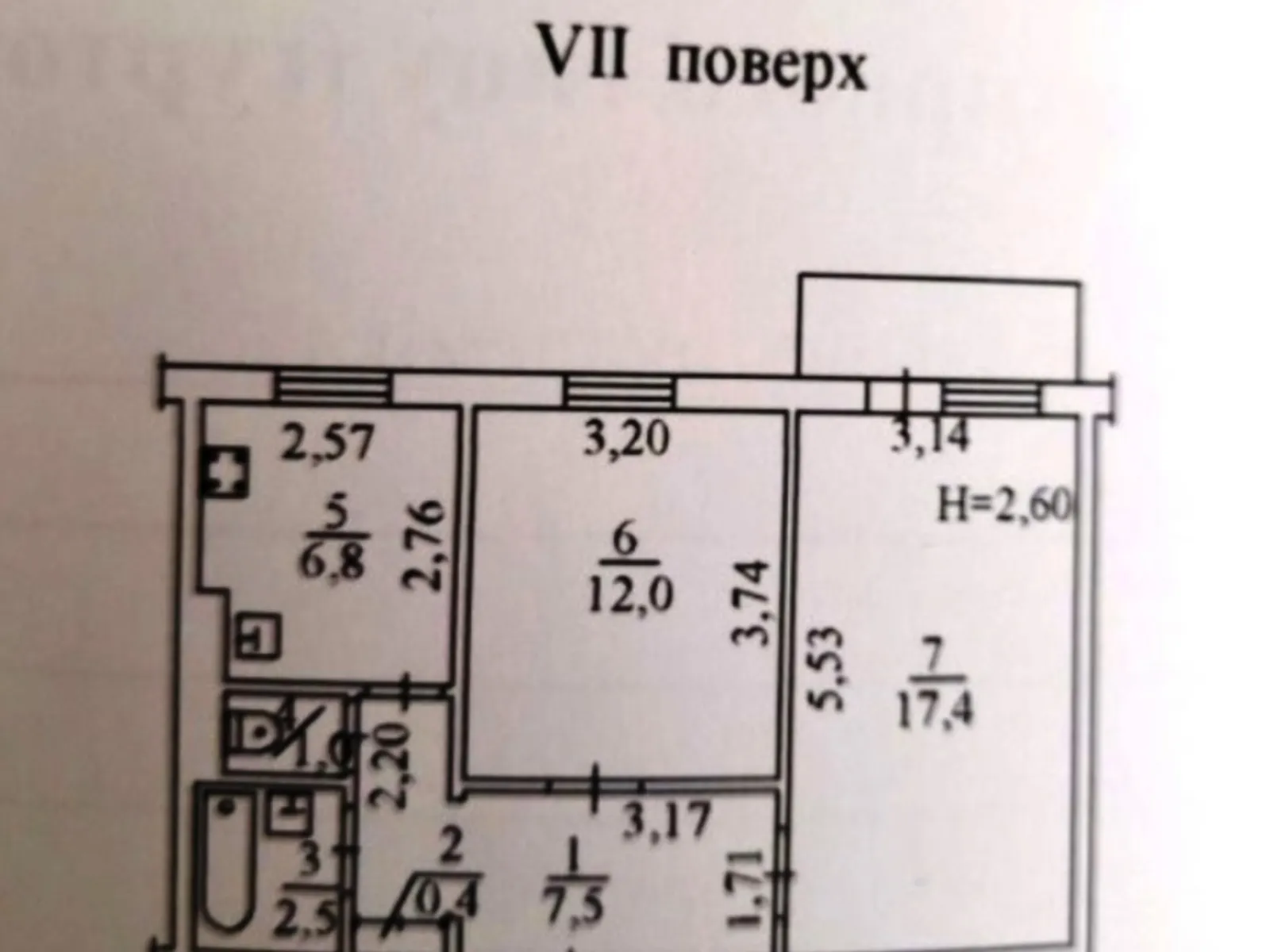 Продається 2-кімнатна квартира 48 кв. м у Одесі, вул. Академіка Корольова