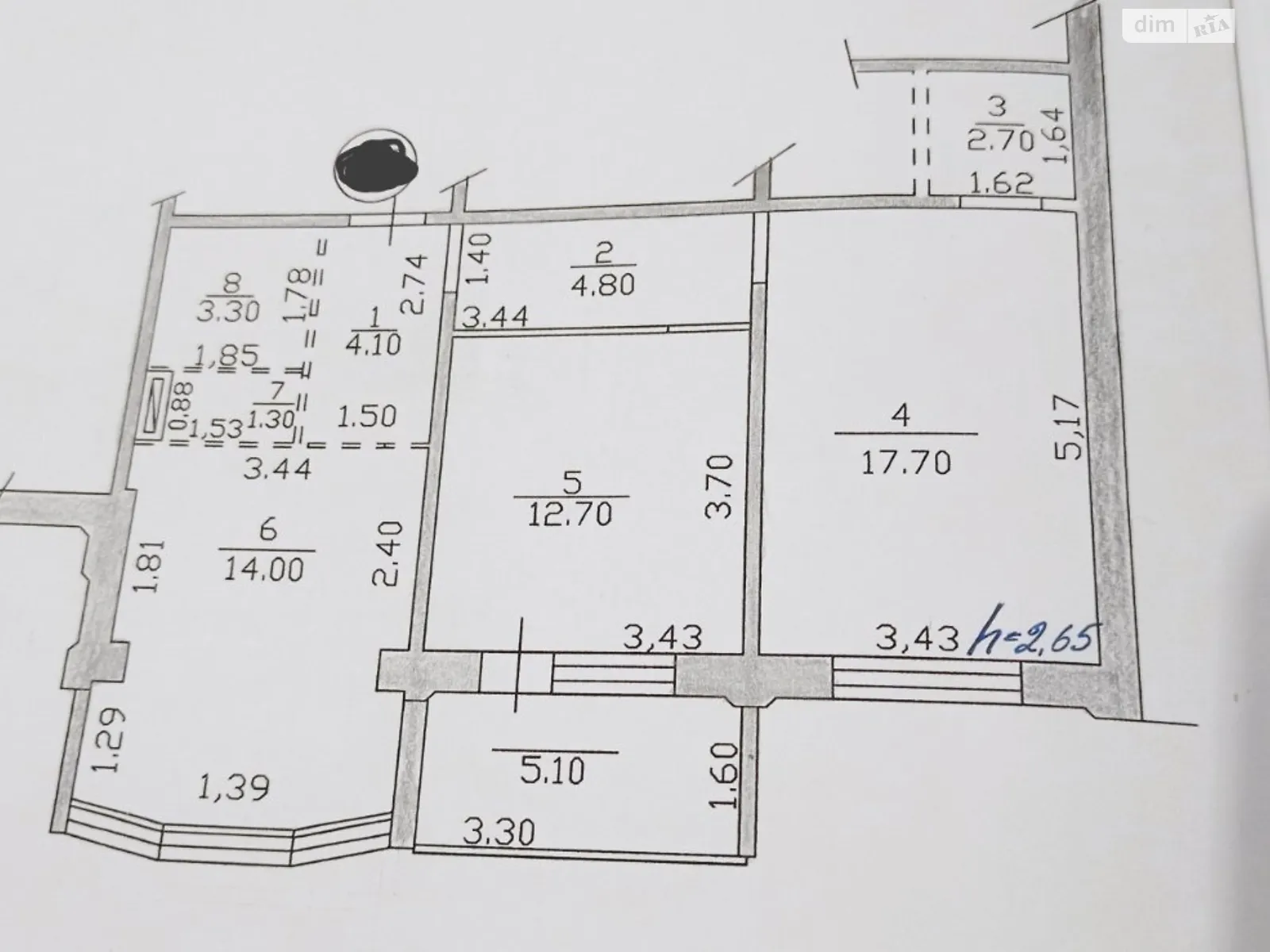 Продается 2-комнатная квартира 65 кв. м в Песочине, цена: 59000 $