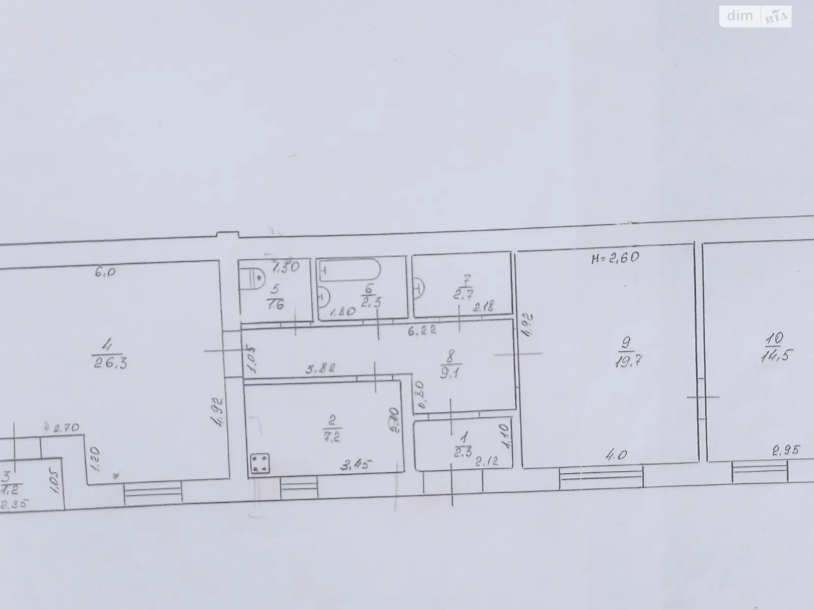 Продается 3-комнатная квартира 85 кв. м в Ладане, цена: 17000 $