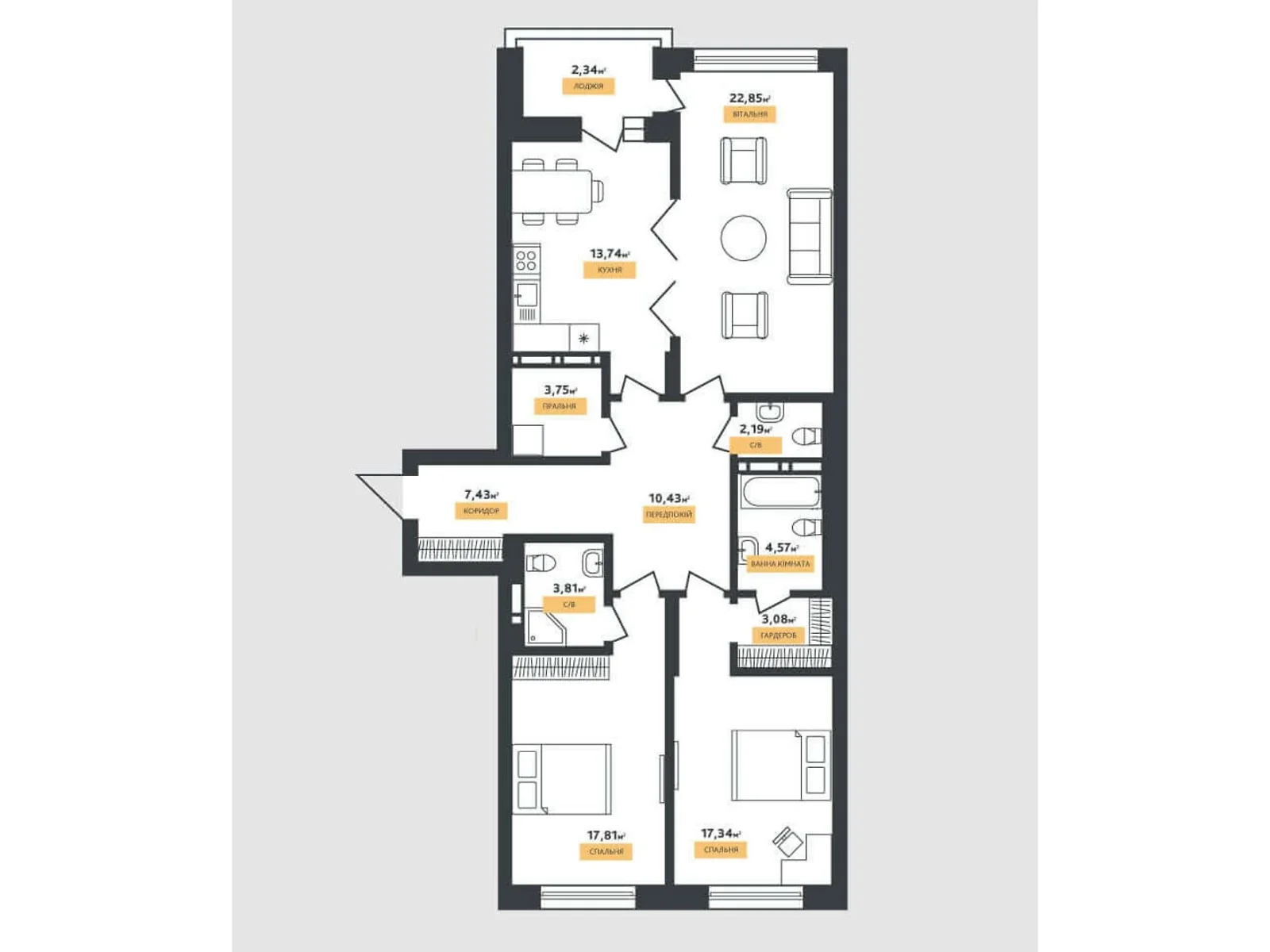 Продается 3-комнатная квартира 109.34 кв. м в Киеве, ул. Щекавицкая, 46 - фото 1