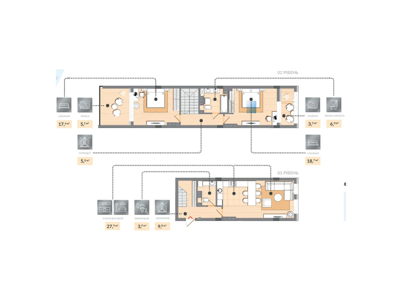 Продается 2-комнатная квартира 97.2 кв. м в Козине, пер. Казацкий, 11