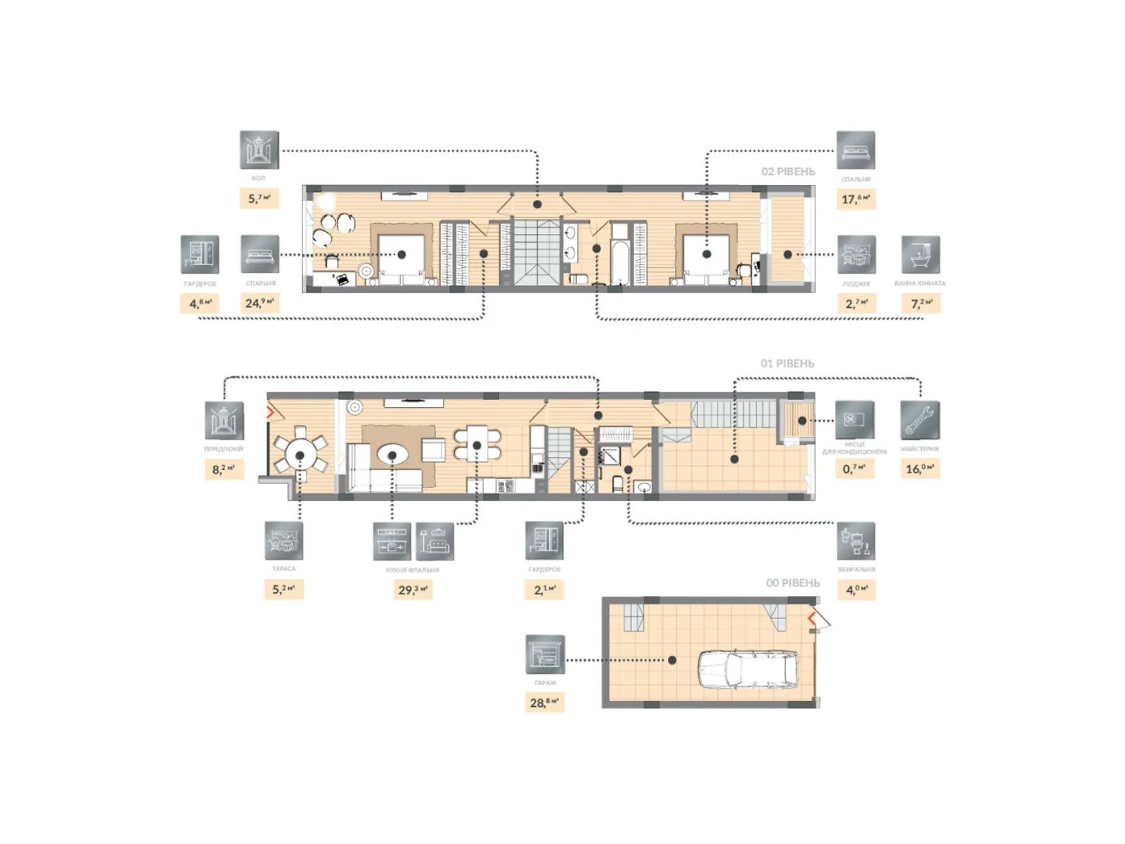 Продается 2-комнатная квартира 157.5 кв. м в Козине, пер. Казацкий, 11 - фото 1