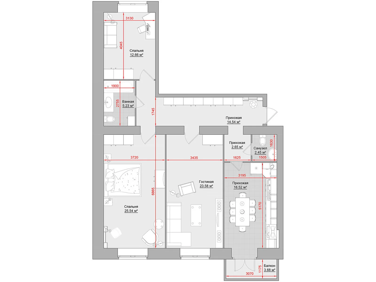 Продается 3-комнатная квартира 109.3 кв. м в Кременчуге, цена: 71045 $