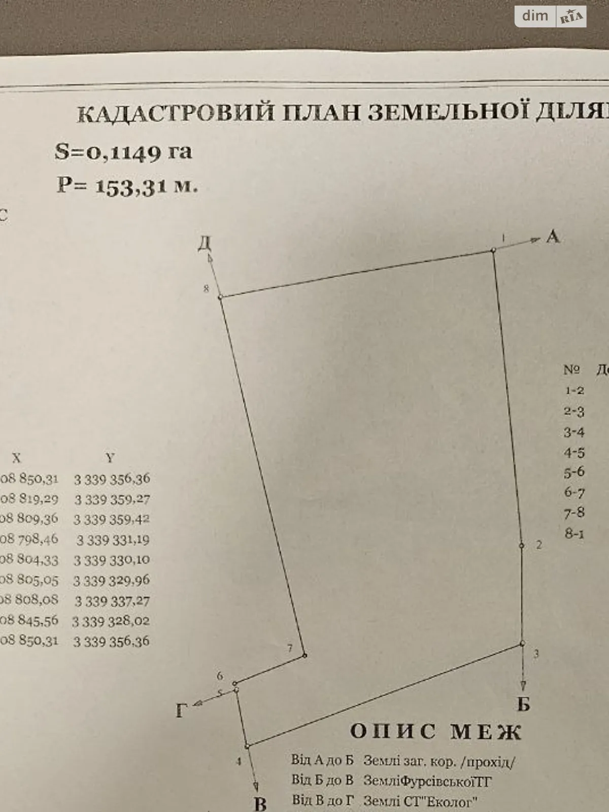 Продается земельный участок 11.5 соток в Киевской области, цена: 3500 $
