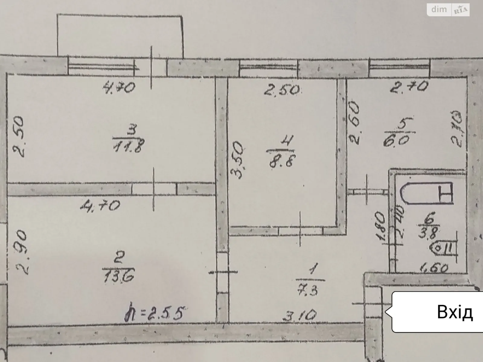 Продається 3-кімнатна квартира 52 кв. м у Старому Салтові, цена: 15000 $