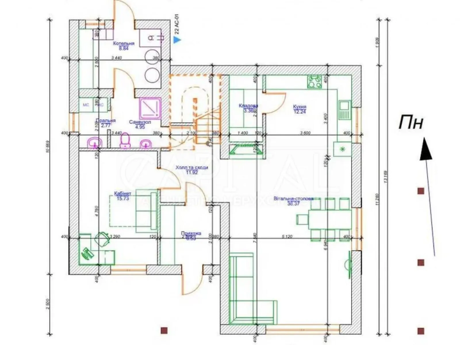 Продається будинок 2 поверховий 183 кв. м с басейном, цена: 129000 $