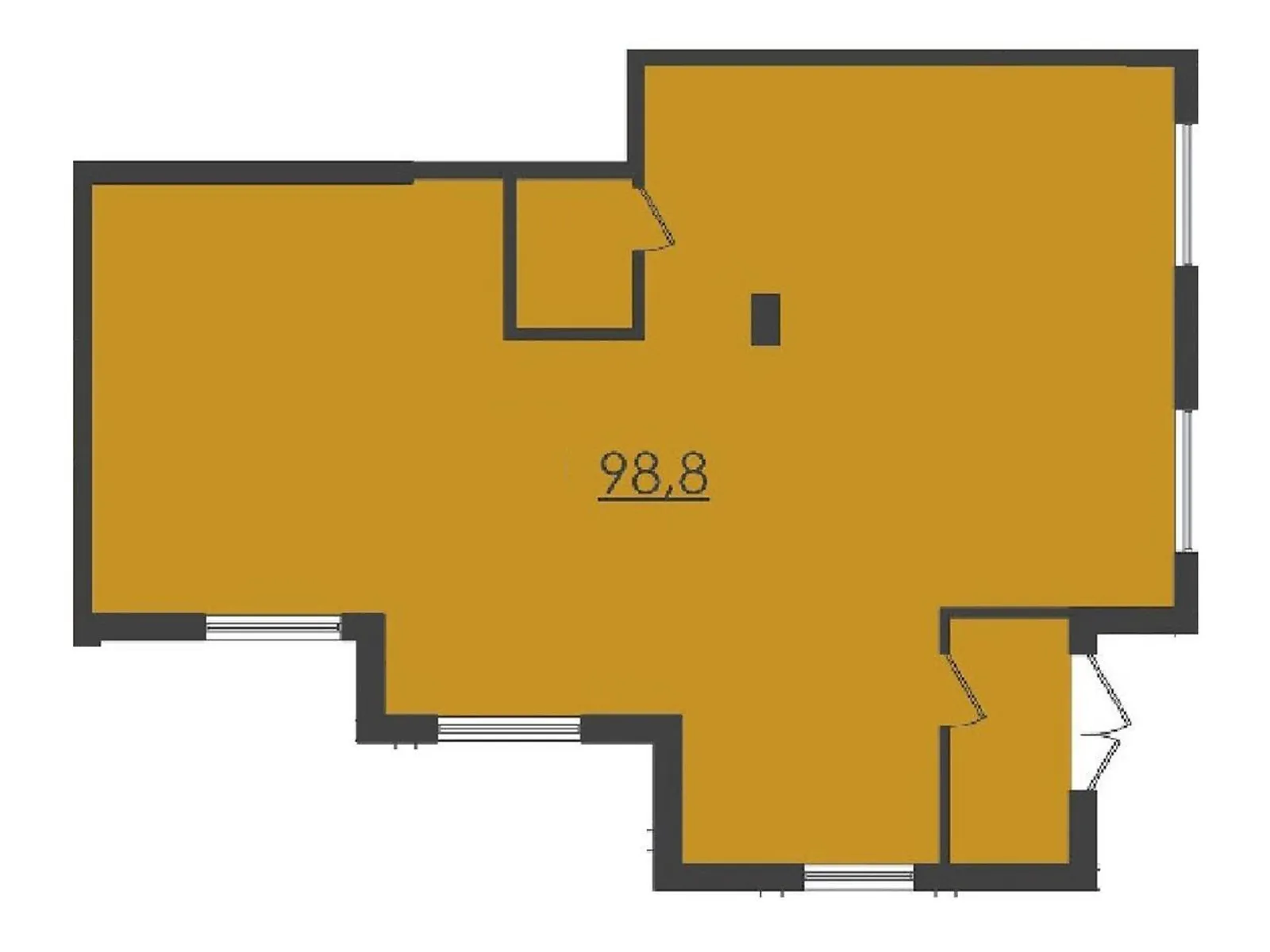 Продається приміщення вільного призначення 98.8 кв. м в 8-поверховій будівлі, цена: 54340 $ - фото 1