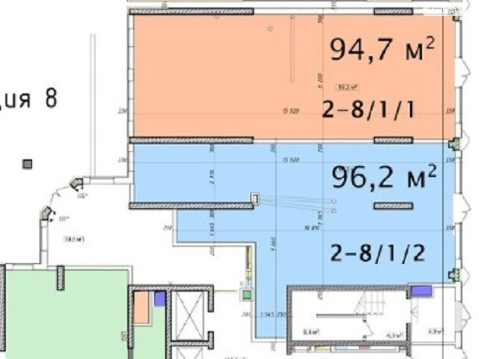 Продается помещения свободного назначения 96.2 кв. м в 15-этажном здании, цена: 120000 $