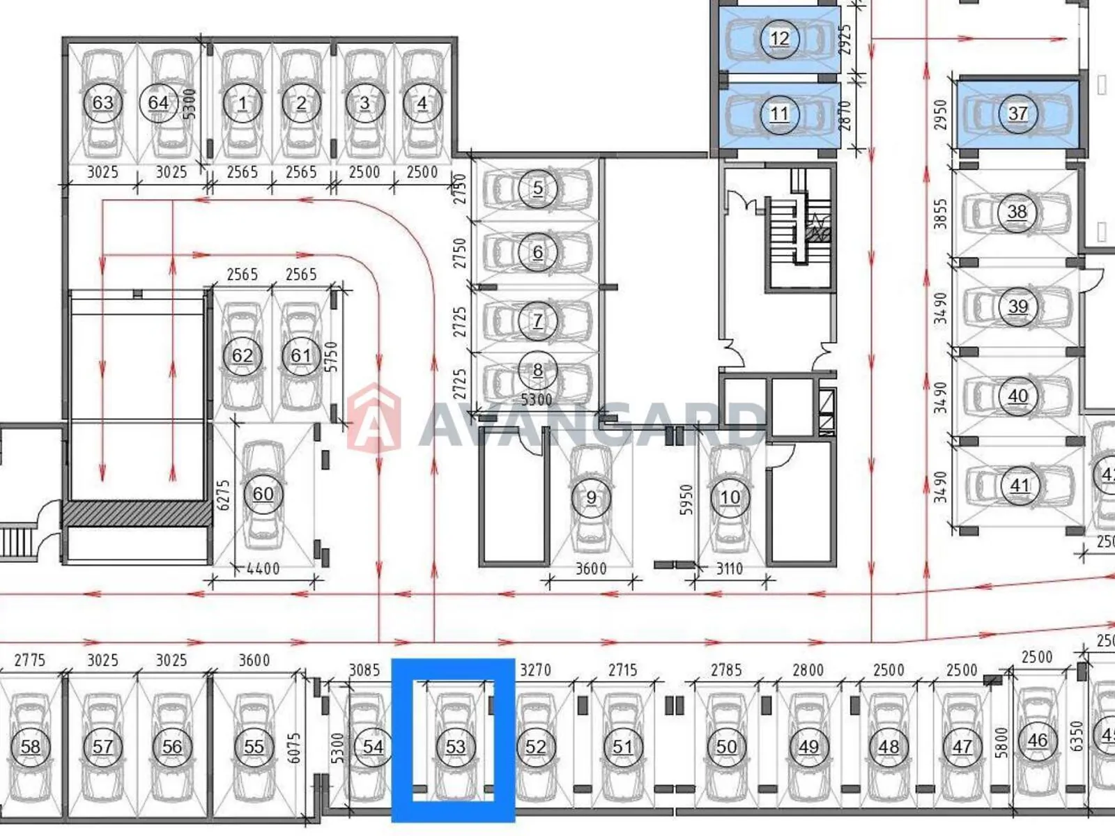 Продается подземный паркинг под легковое авто на 13 кв. м, цена: 13000 $