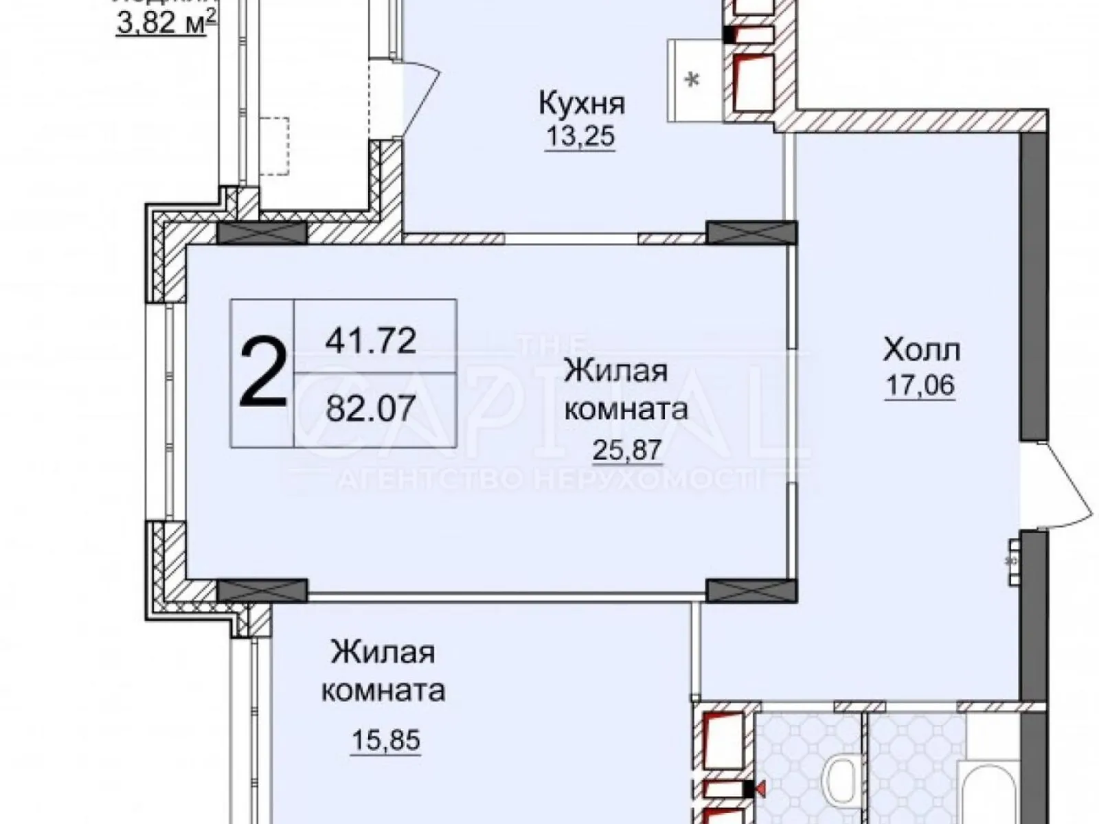 Продается 2-комнатная квартира 86 кв. м в Киеве, цена: 245000 $