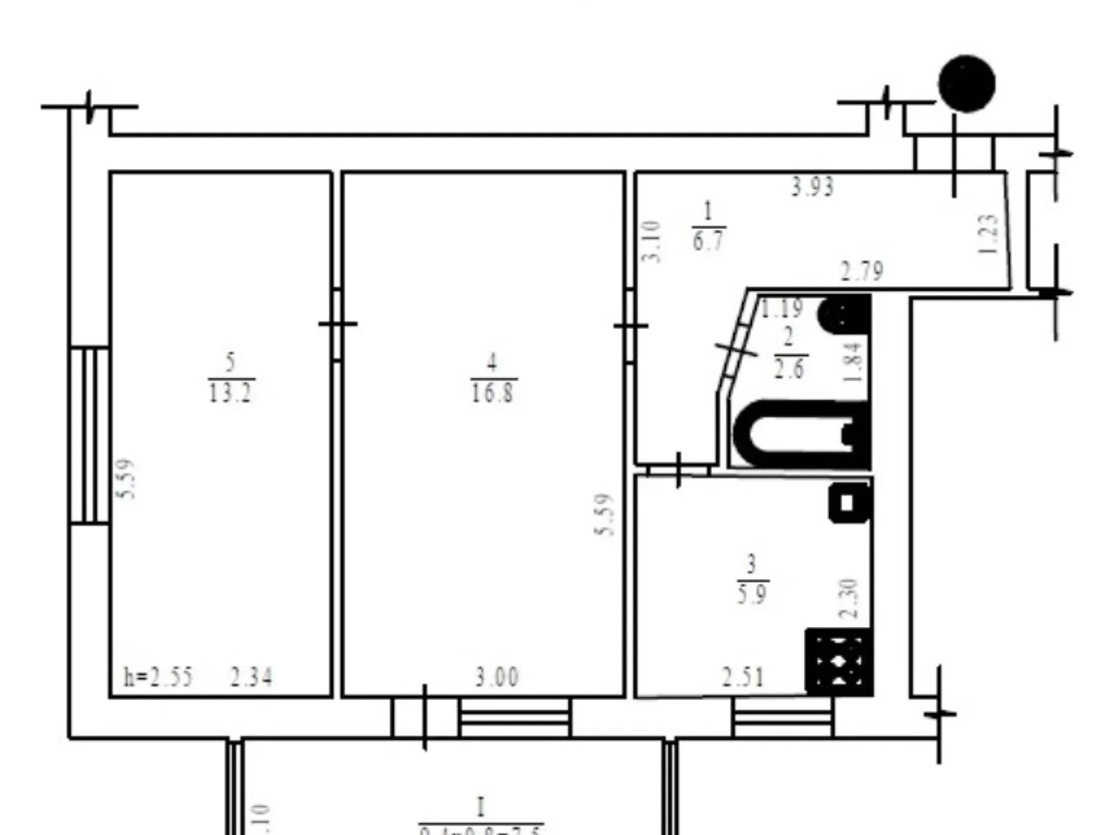 Продается объект сферы услуг 53 кв. м в 5-этажном здании, цена: 44000 $ - фото 1