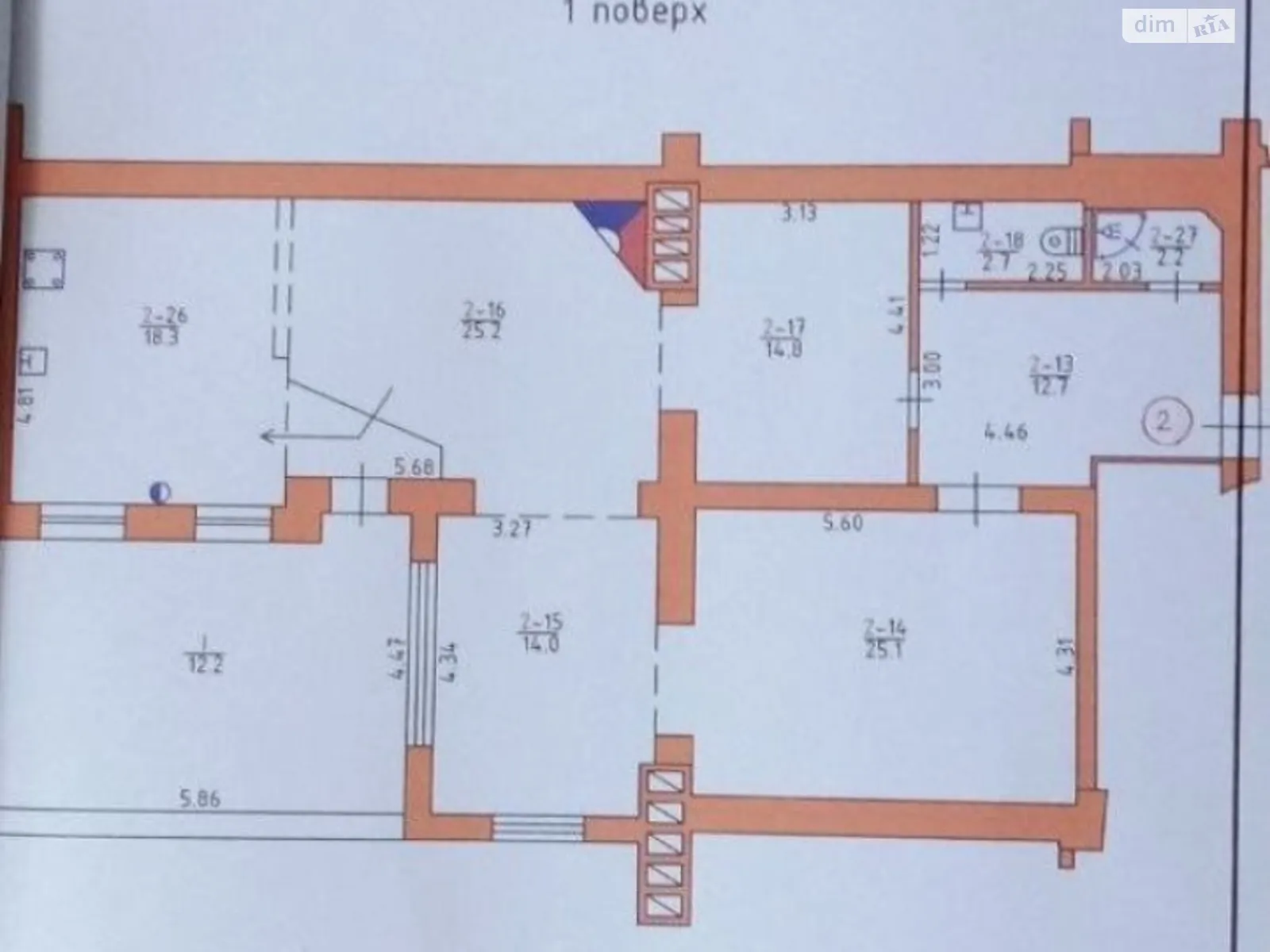 2-кімнатна квартира 115 кв. м у Тернополі, вул. Смакули