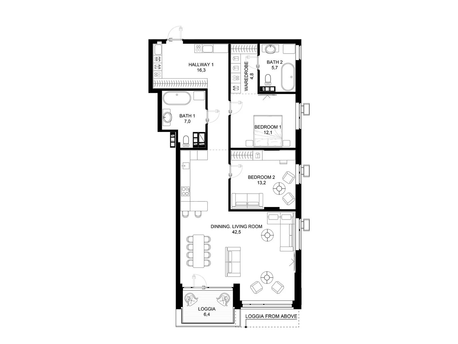 Продается 3-комнатная квартира 104.8 кв. м в Киеве, ул. Драгоманова - фото 1